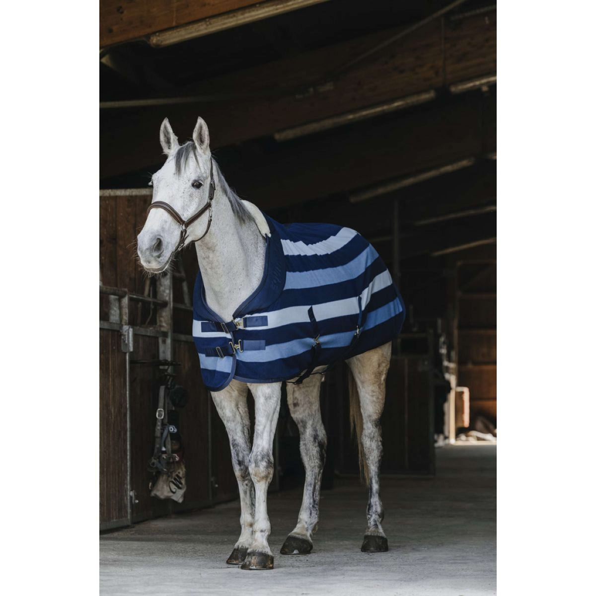 EQUITHÈME Fleece Rug Comfortech Navy