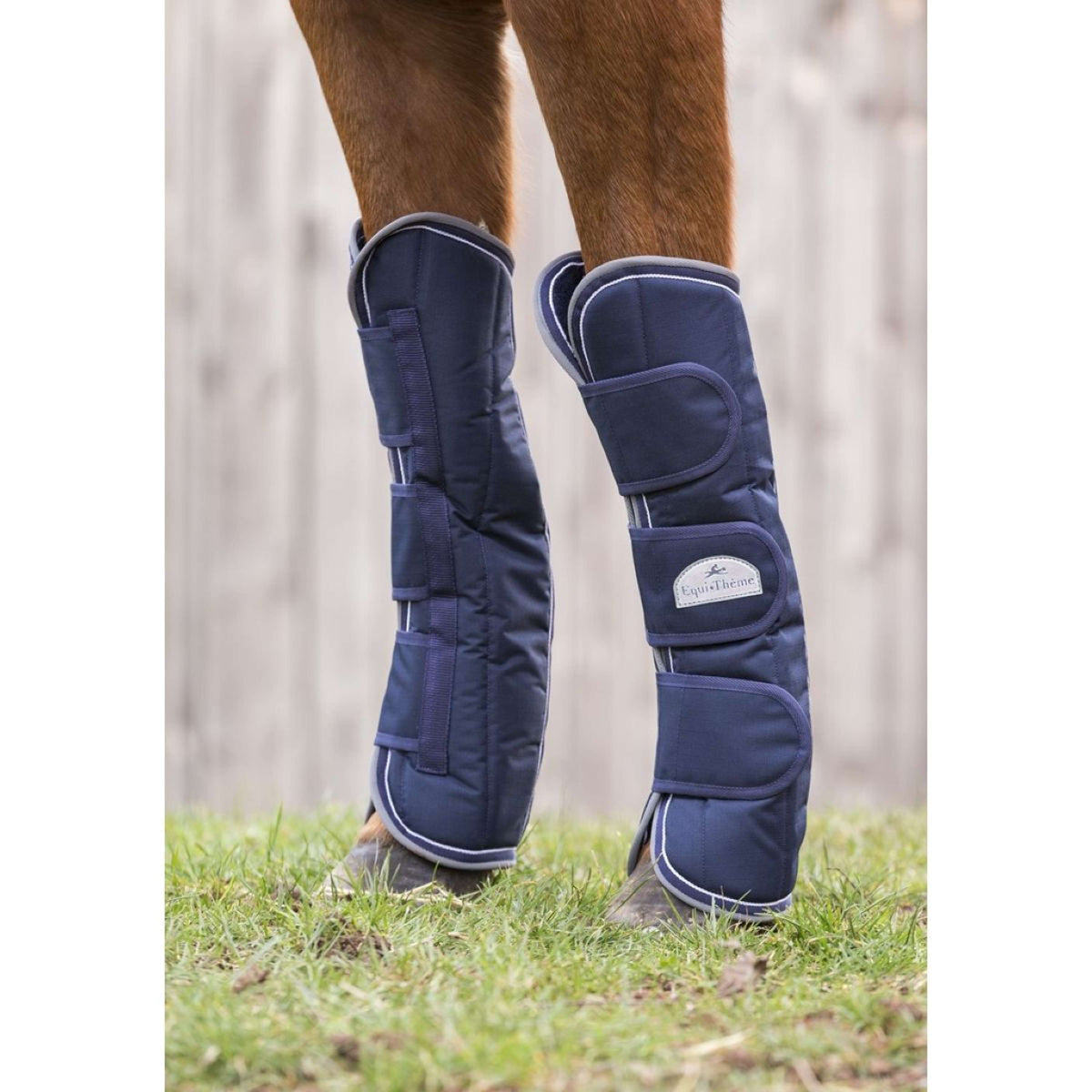 EQUITHÈME Transport Protectors Tyrex 600D Navy/Grey Dots