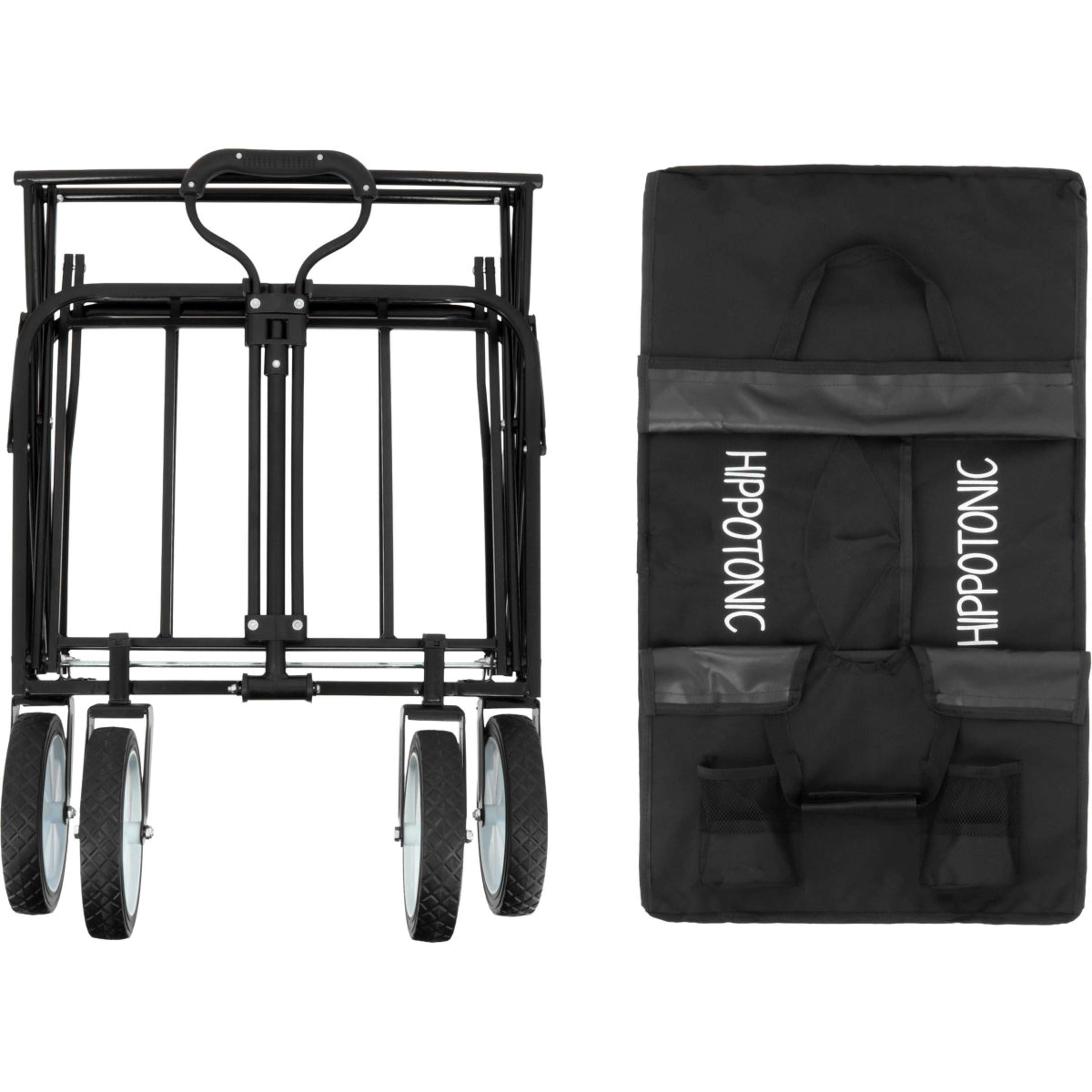 Hippotonic Trolley Cart Four-Wheeled Black