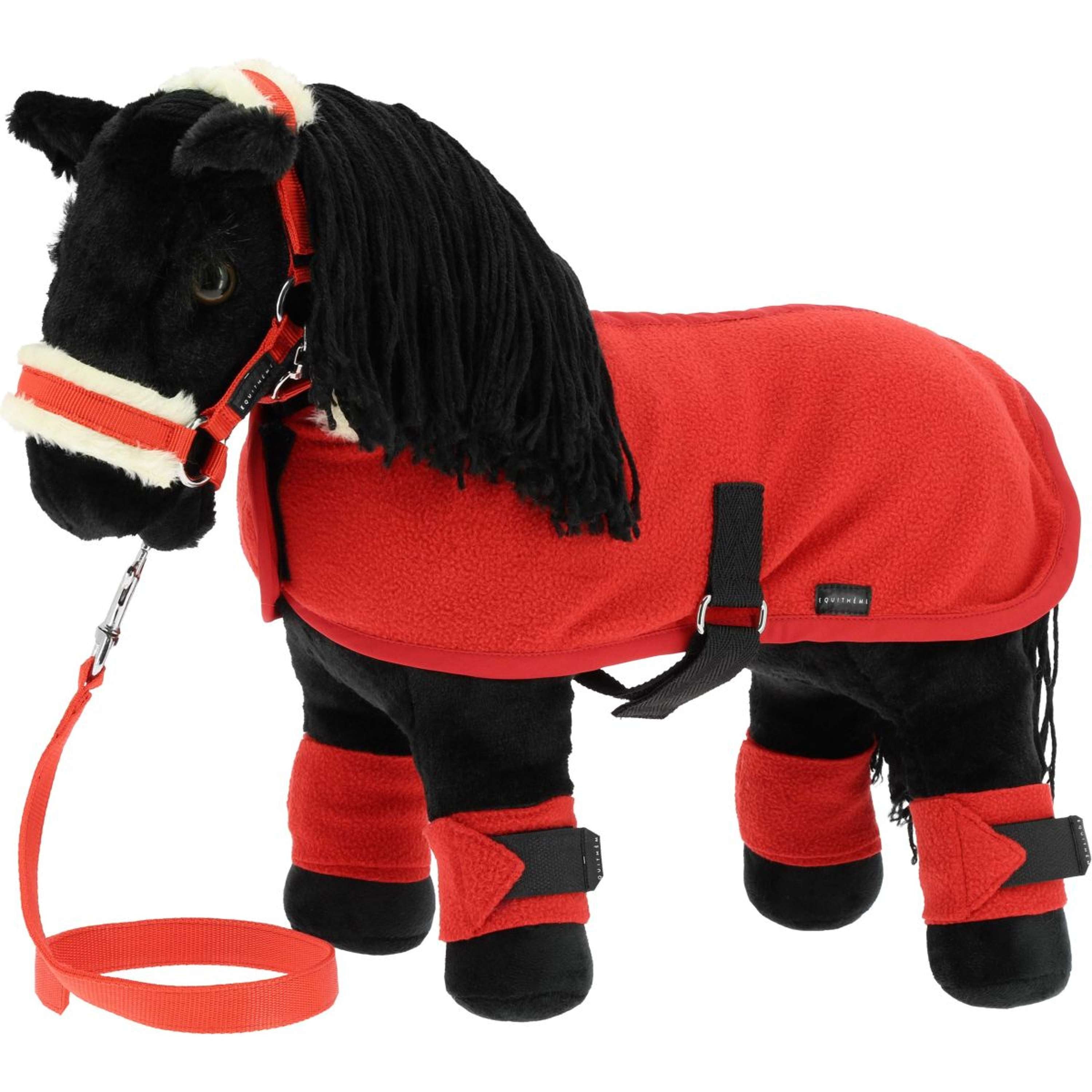 EQUITHÈME Pony Academy Head Collar Set Red