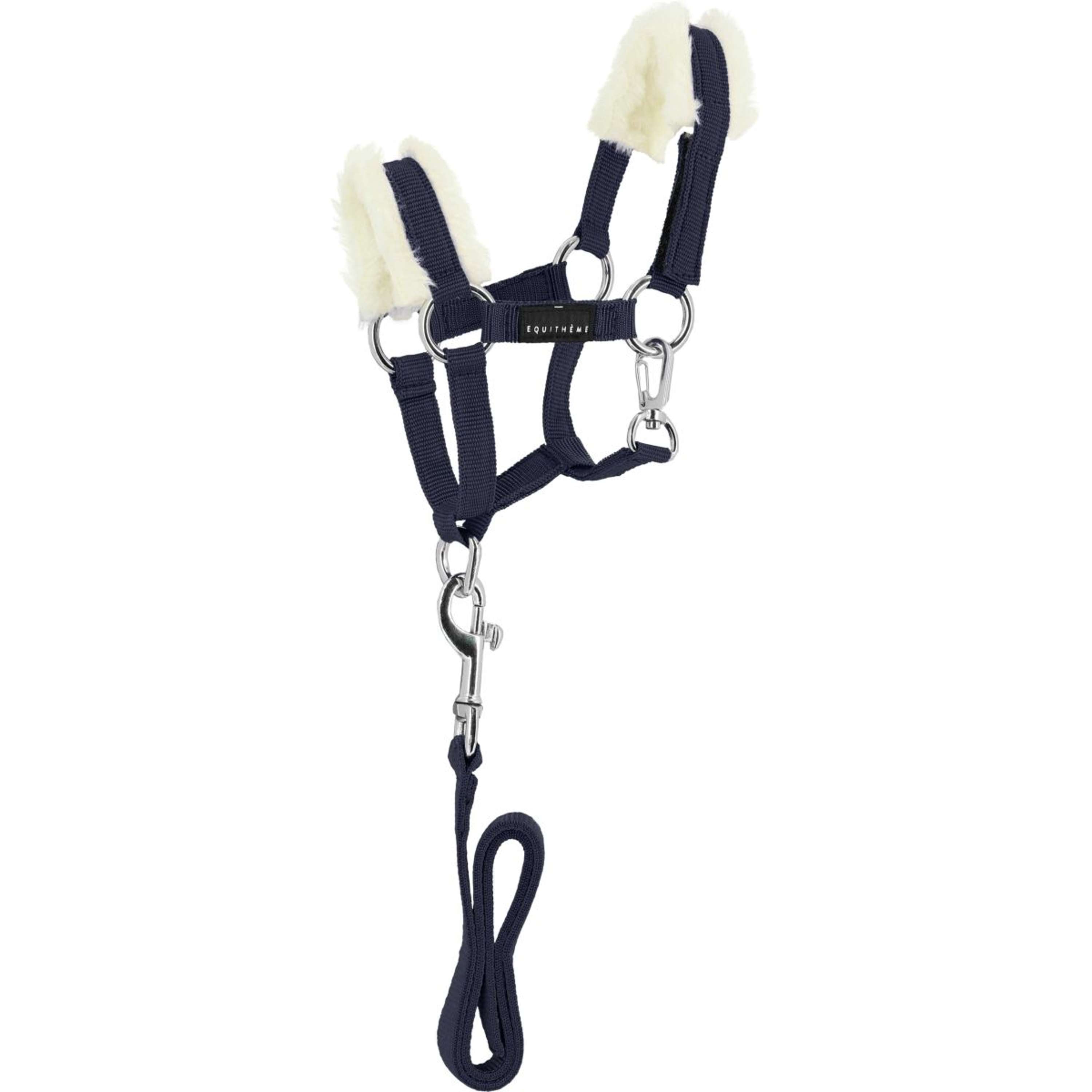 EQUITHÈME Pony Academy Head Collar Set Navy
