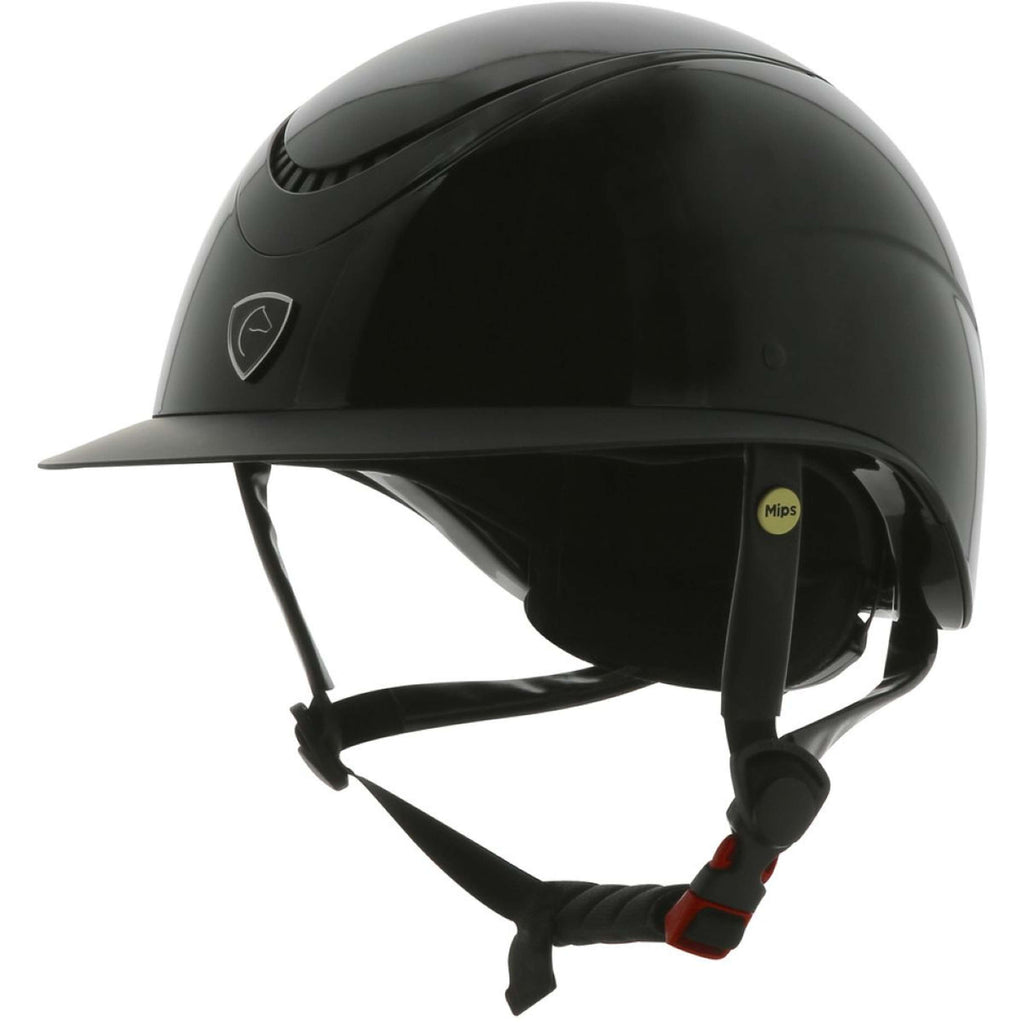 EQUITHÈME Cap Wings Mips Black Shiny
