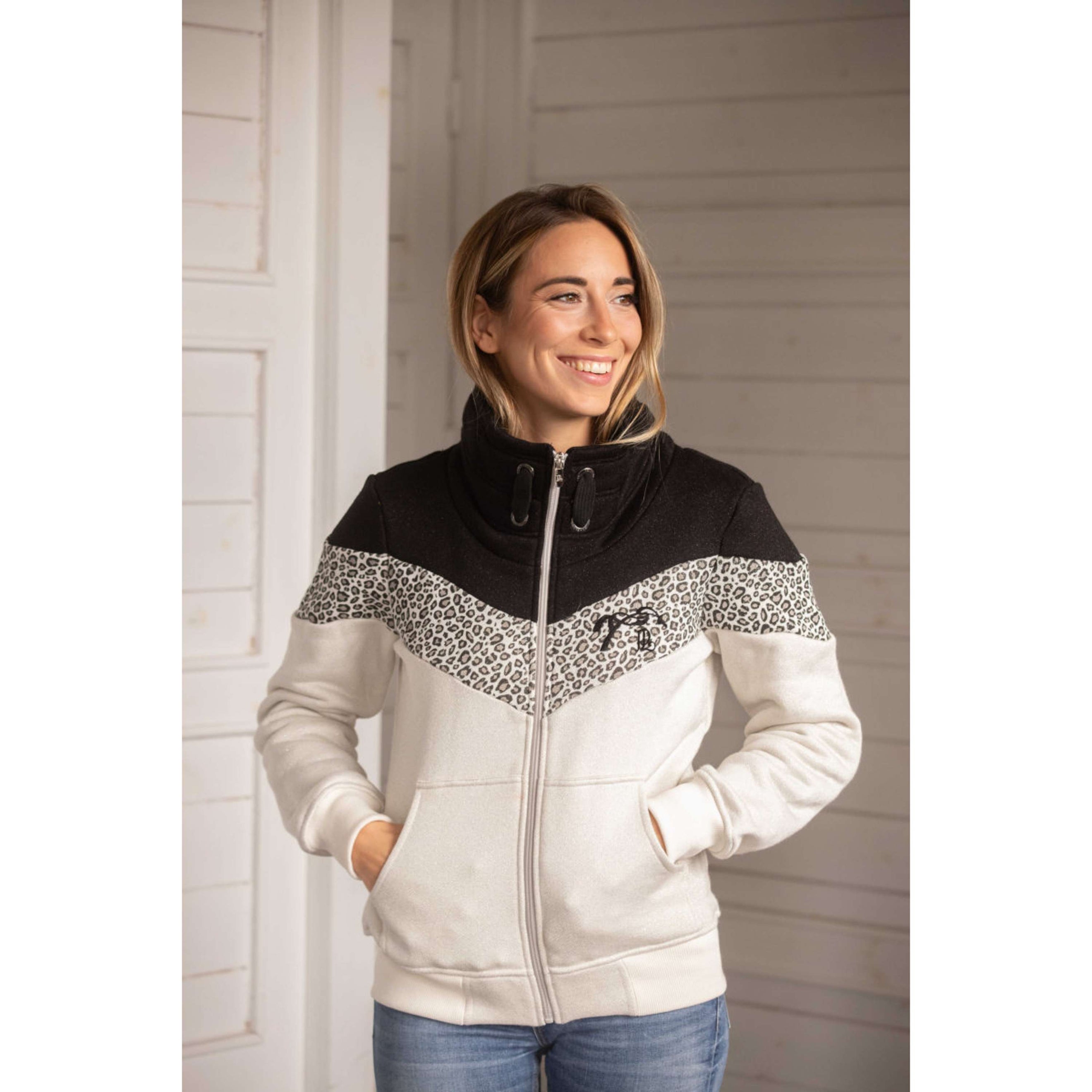 Pénélope Zip-Hoodie Leonative Grey