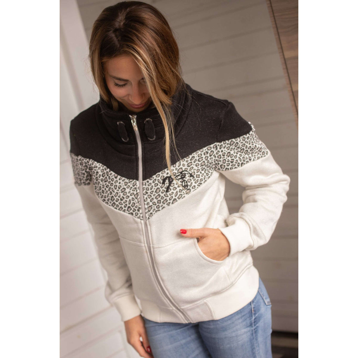 Pénélope Zip-Hoodie Leonative Grey