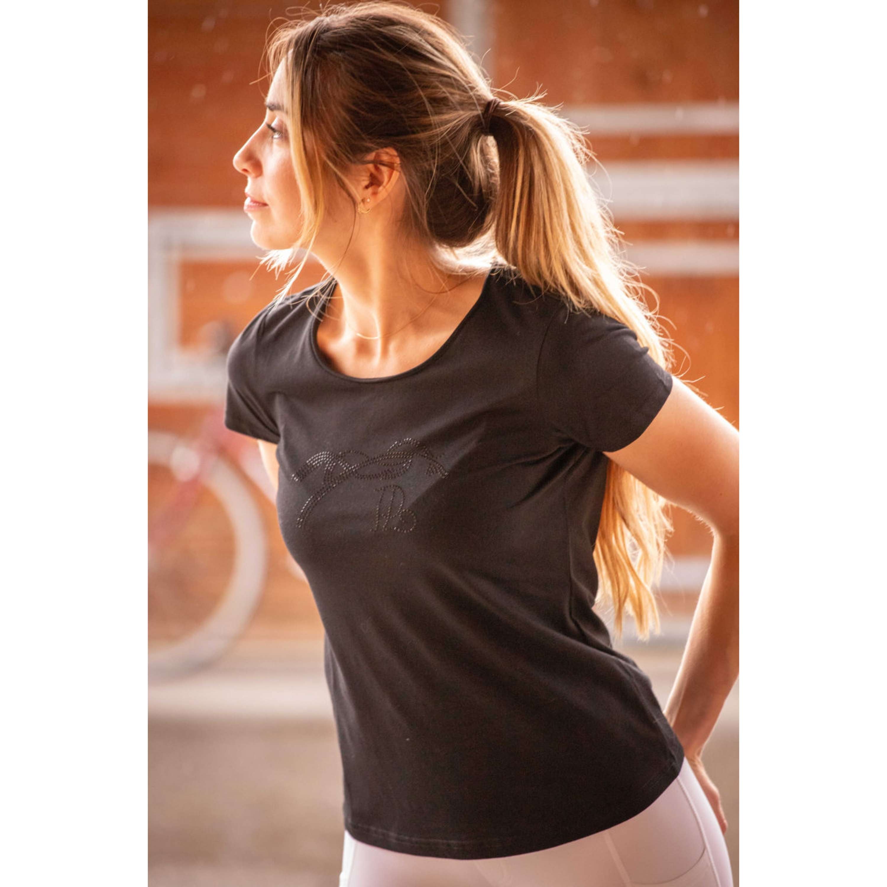 Pénélope T-Shirt Iconic Strass Black