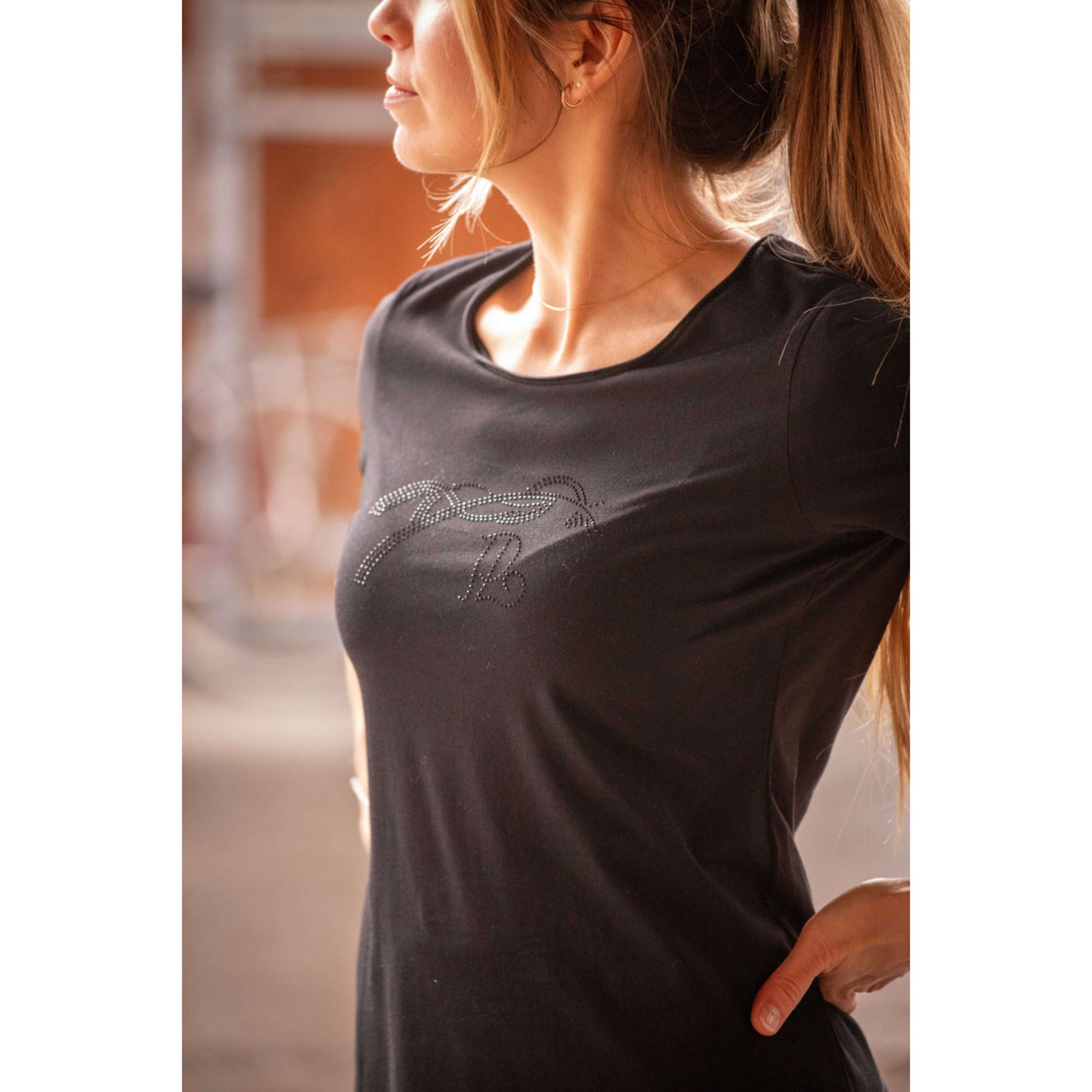 Pénélope T-Shirt Iconic Strass Black