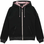 EQUITHÈME Zip-Hoodie Juliette Je T'aime Black