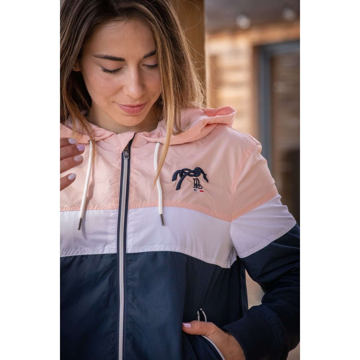 Pénélope Windbreaker Celecce Navy/Pink