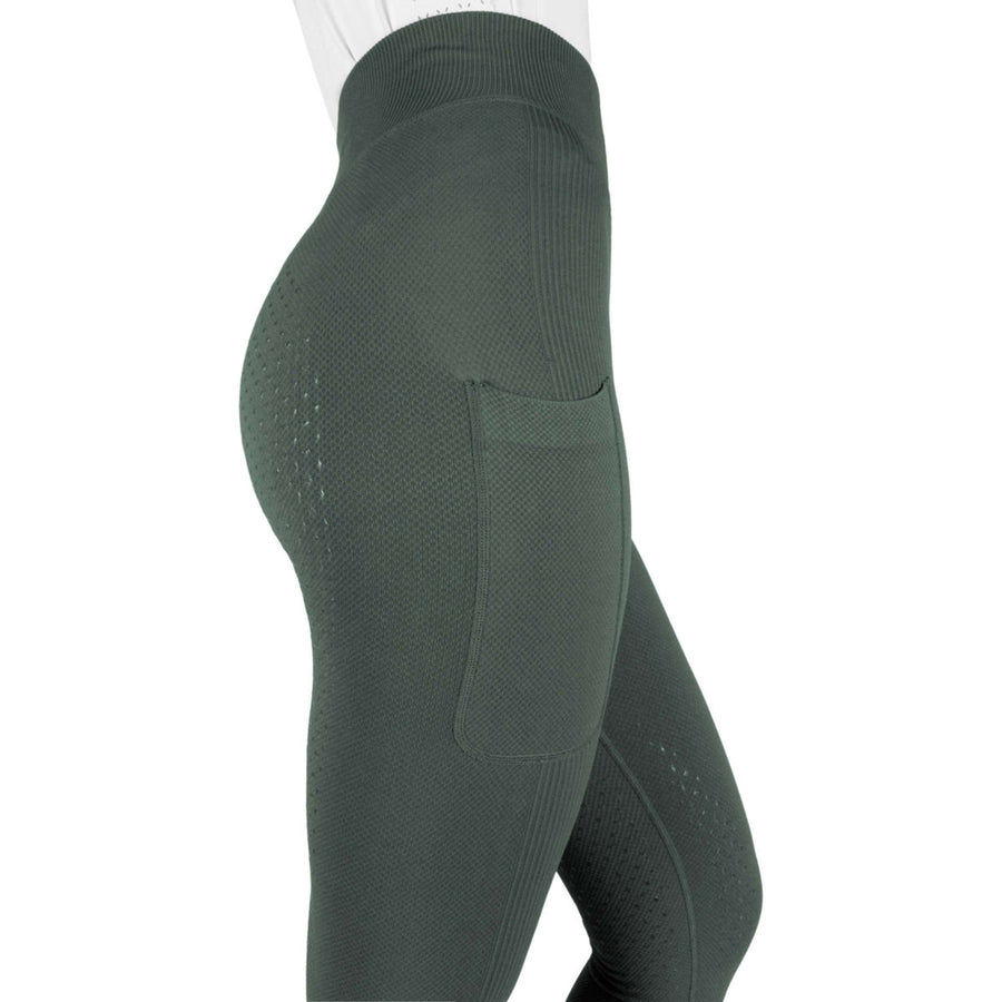 EQUITHÈME Riding Legging Acacia Full Grip Khaki