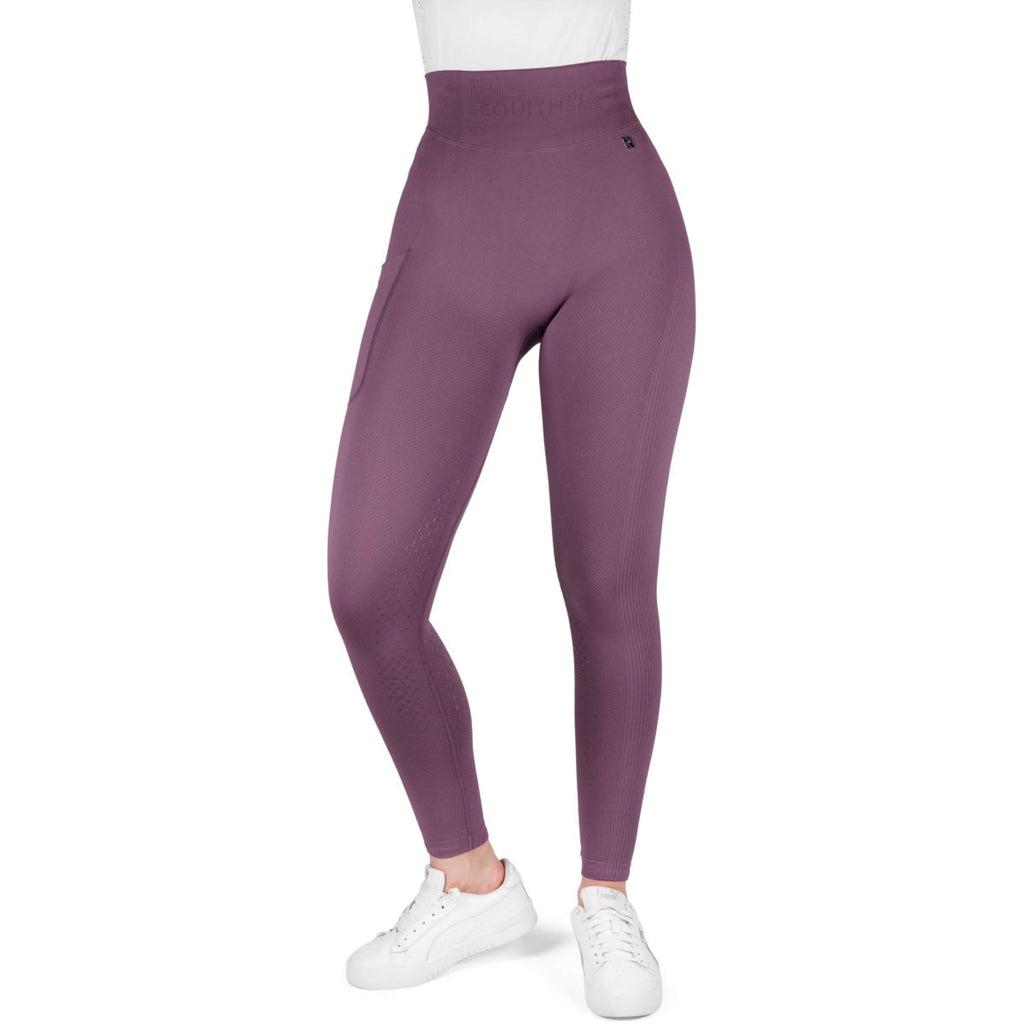 EQUITHÈME Riding Legging Acacia Full Grip Lilac