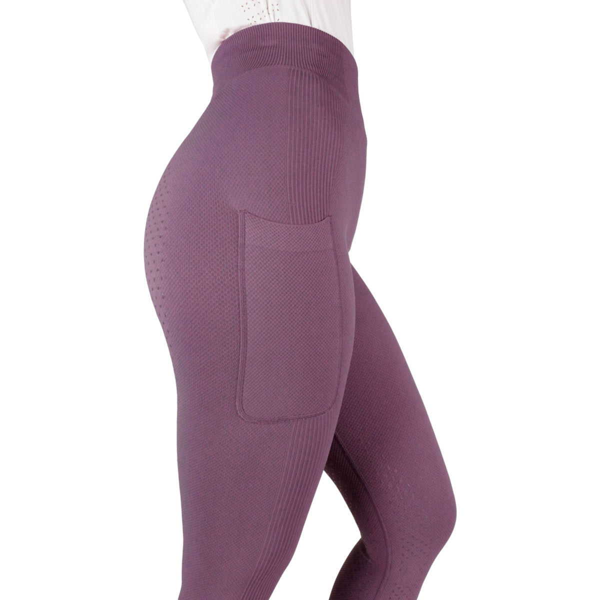 EQUITHÈME Riding Legging Acacia Full Grip Lilac