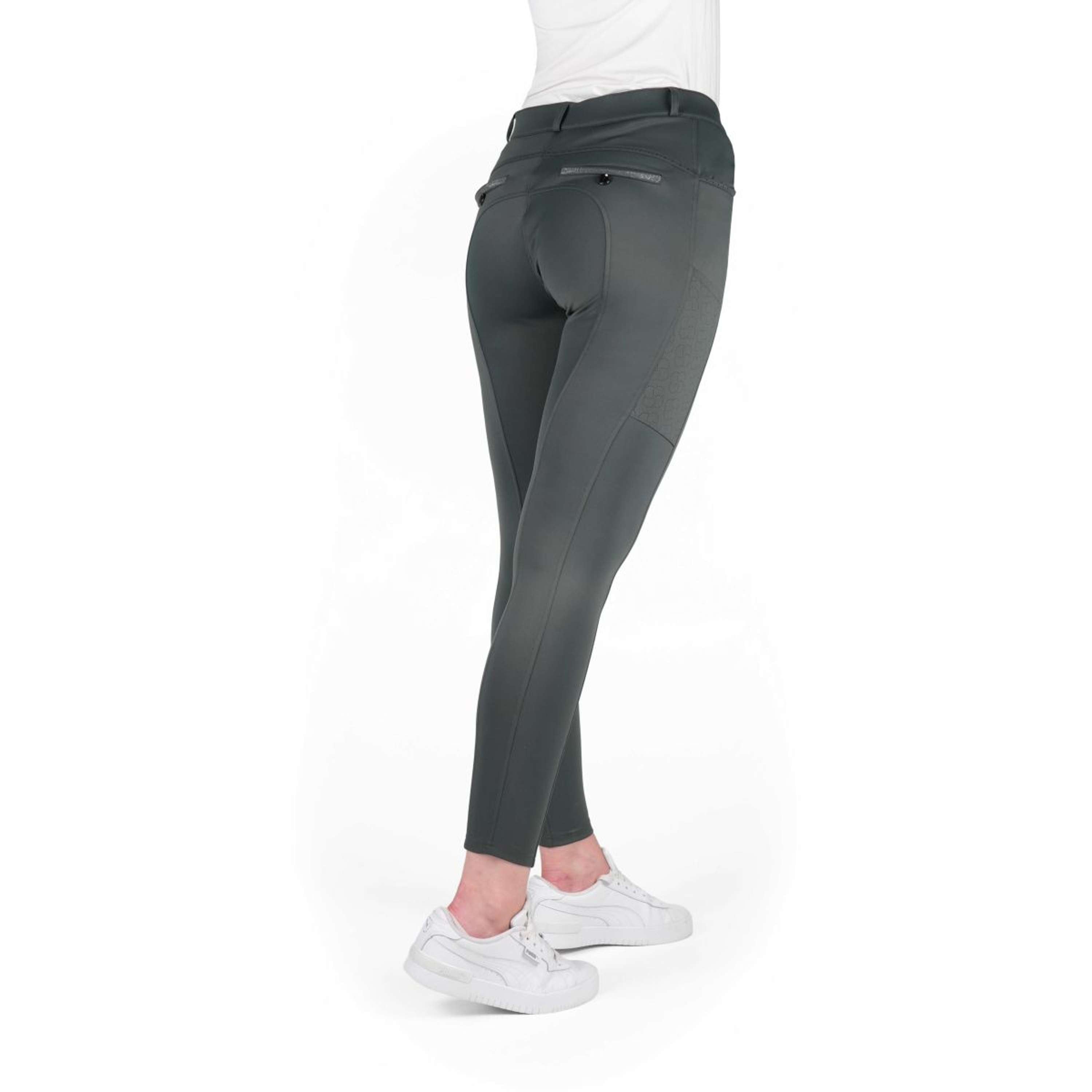 EQUITHÈME Breeches Capucine Knee Grip Grey