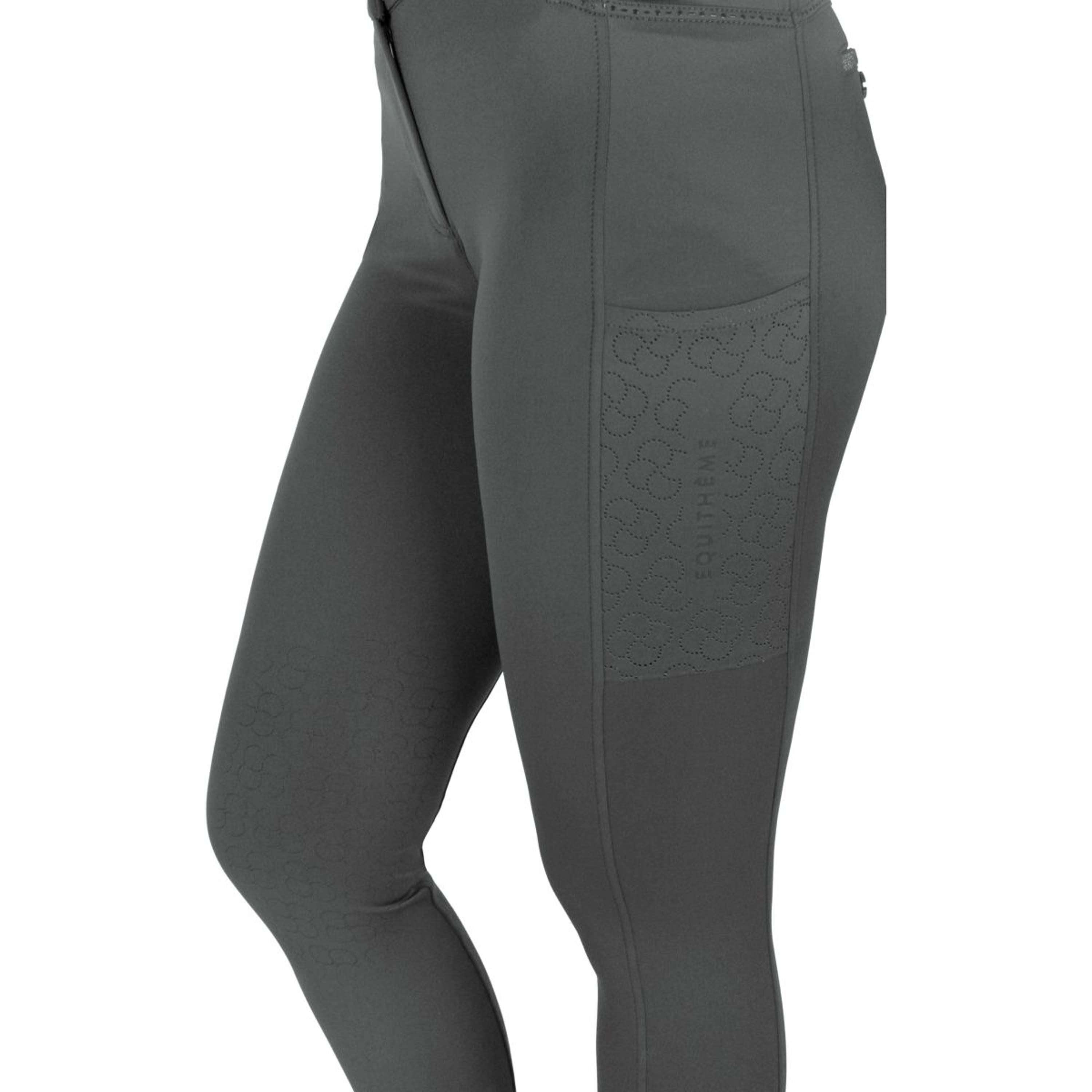 EQUITHÈME Breeches Capucine Knee Grip Green