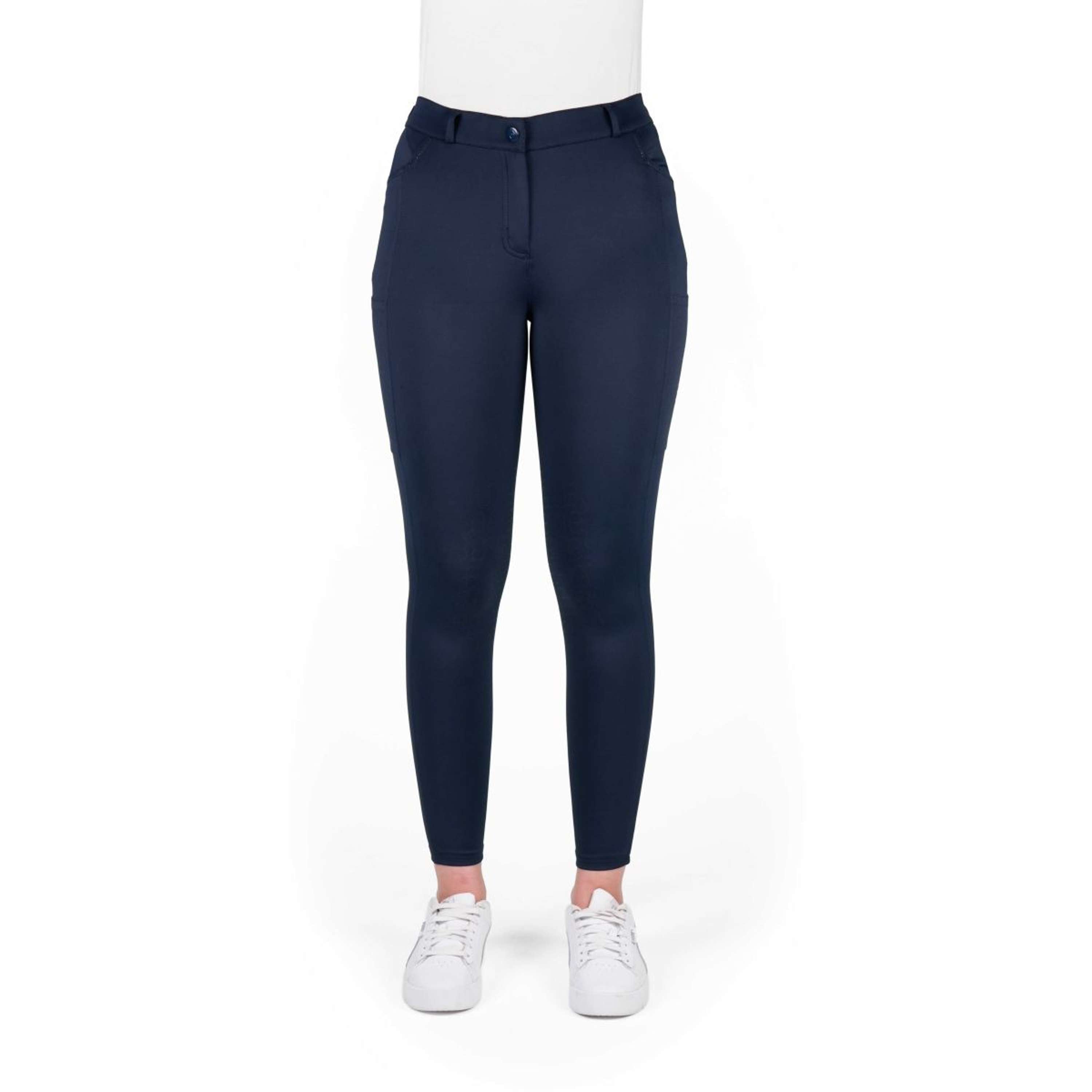 EQUITHÈME Breeches Capucine Knee Grip Navy