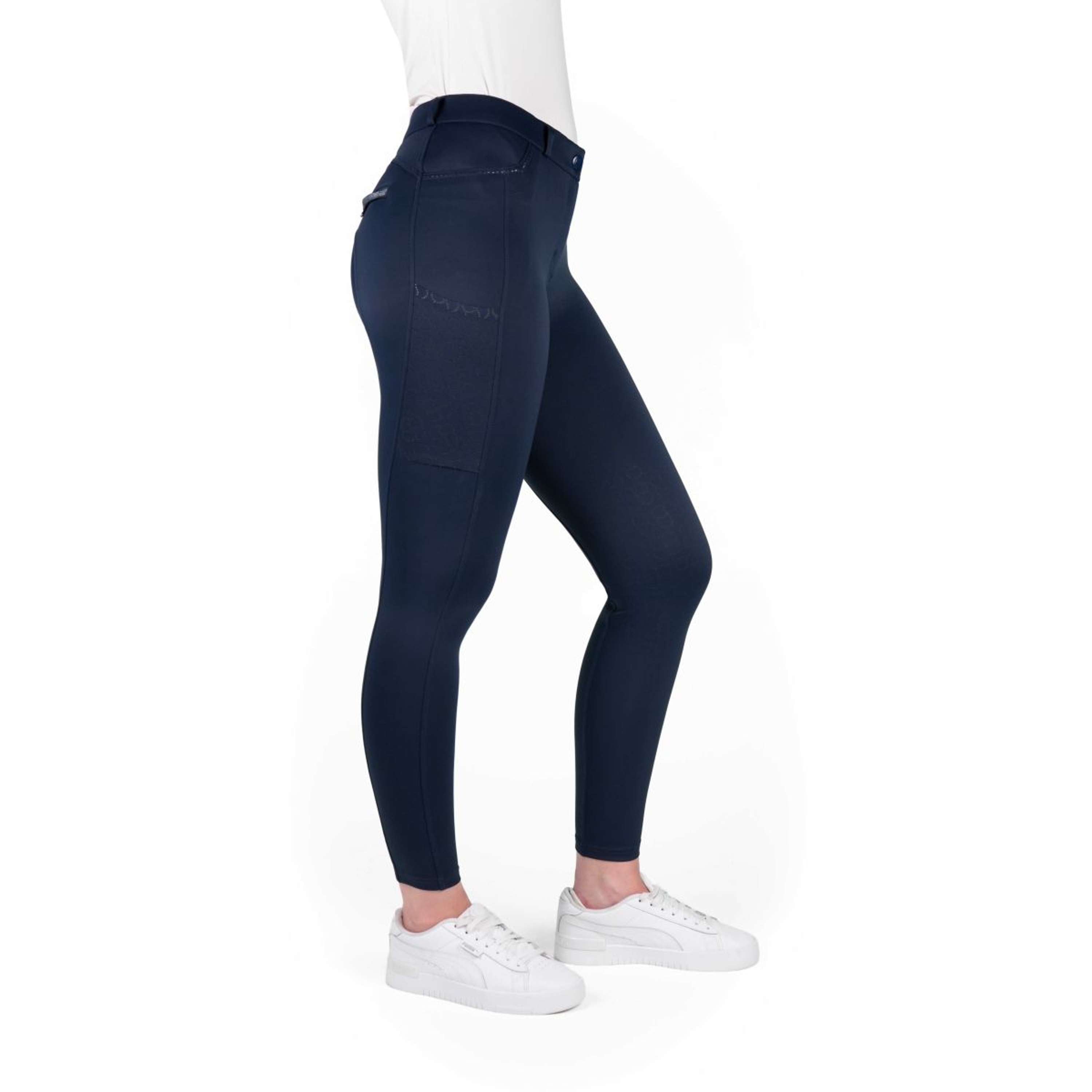EQUITHÈME Breeches Capucine Knee Grip Navy