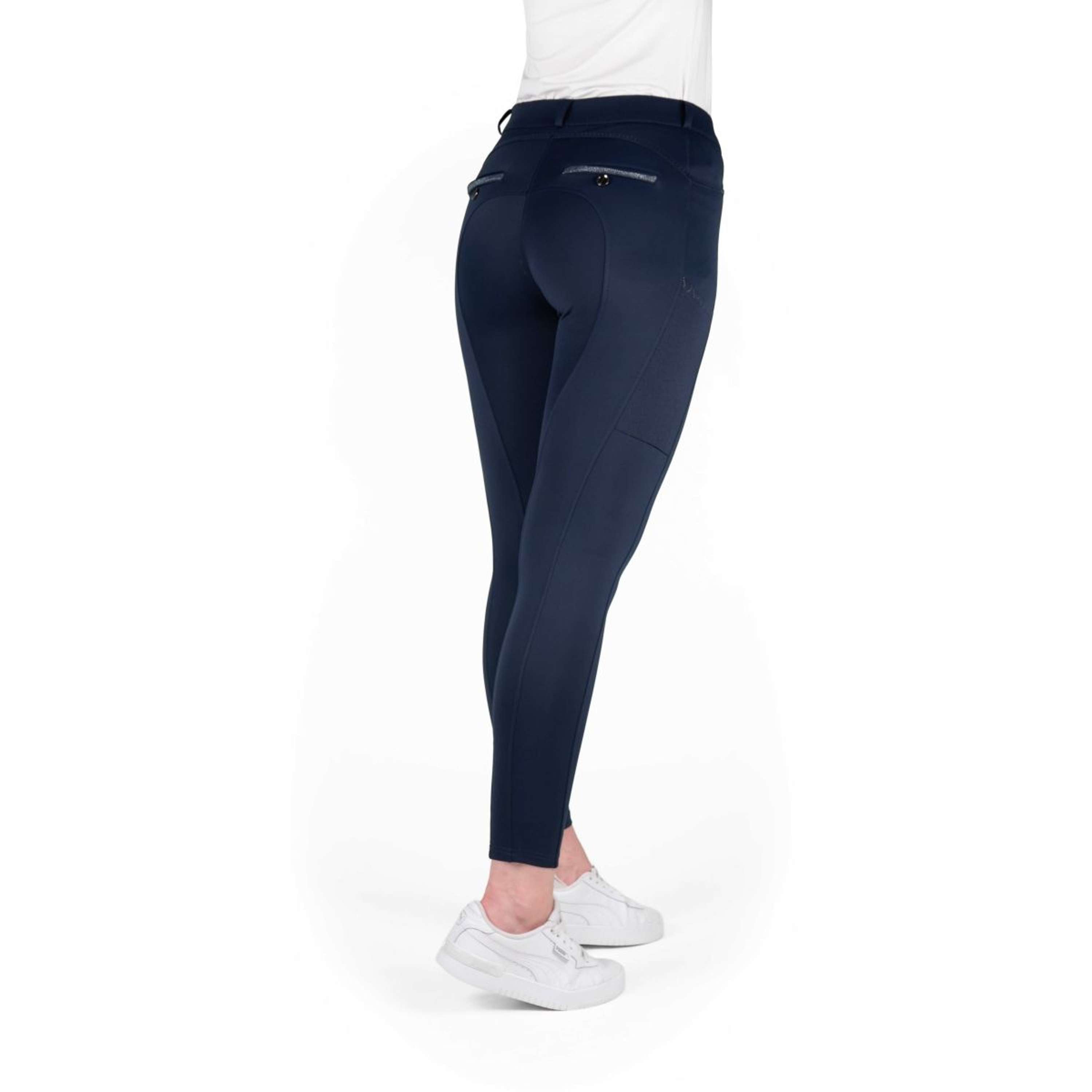 EQUITHÈME Breeches Capucine Knee Grip Navy