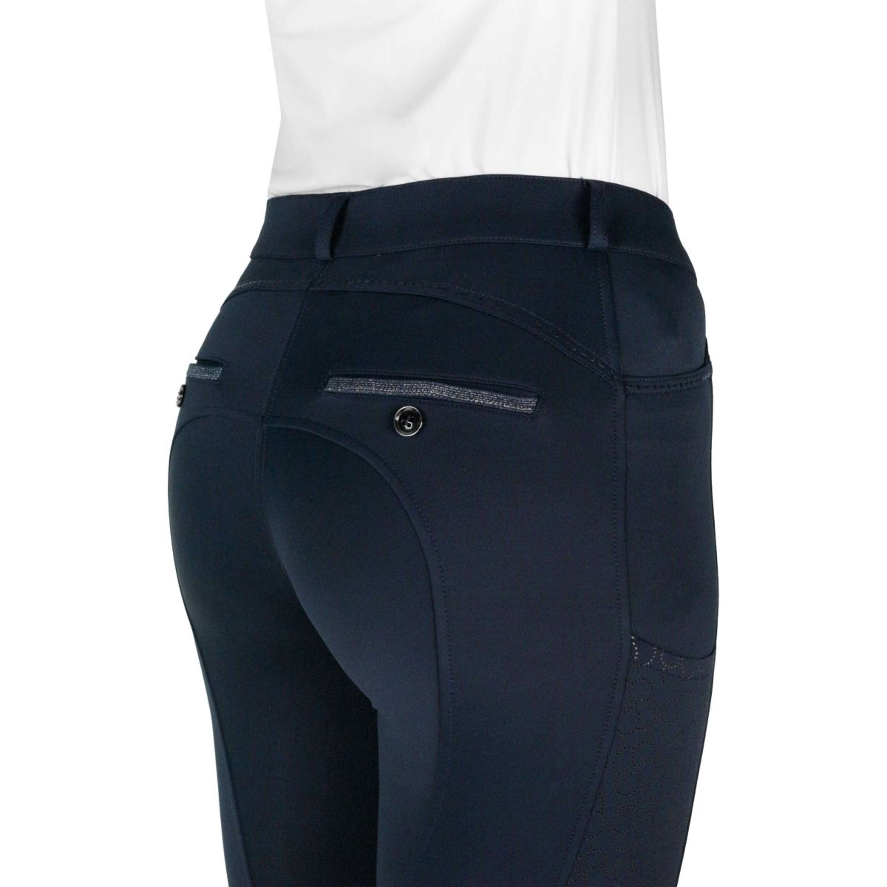 EQUITHÈME Breeches Capucine Knee Grip Navy