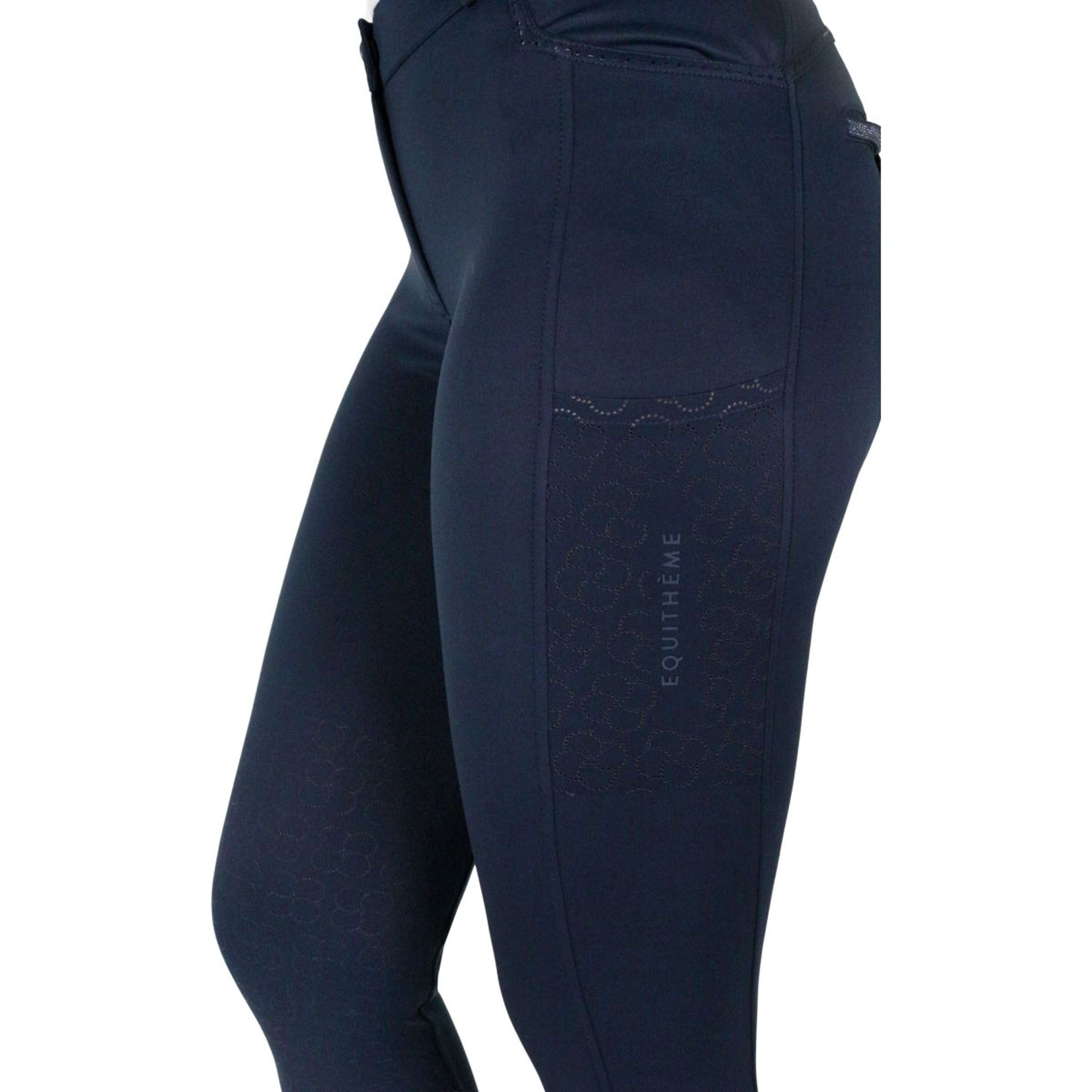 EQUITHÈME Breeches Capucine Knee Grip Navy