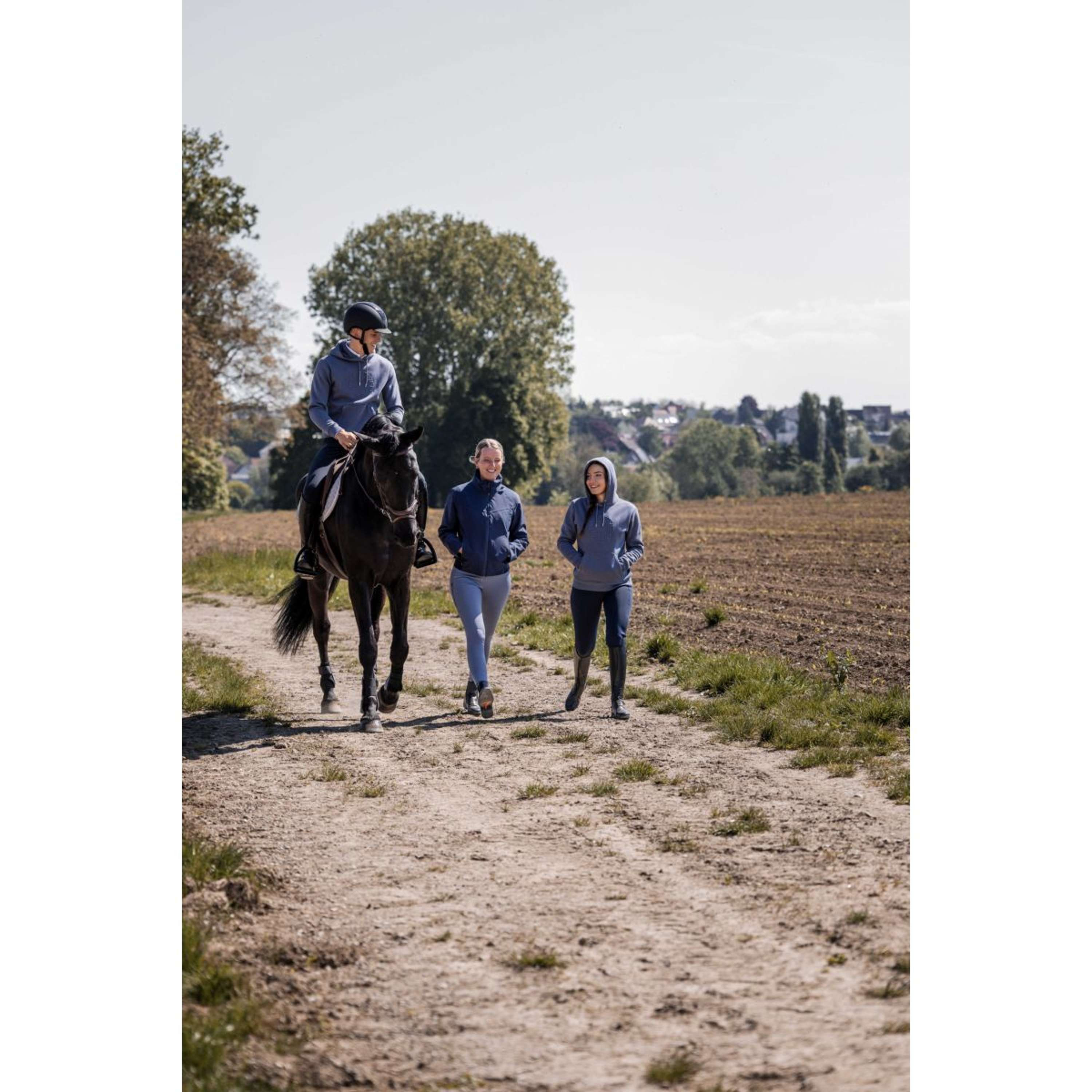 EQUITHÈME Breeches Capucine Knee Grip Grey