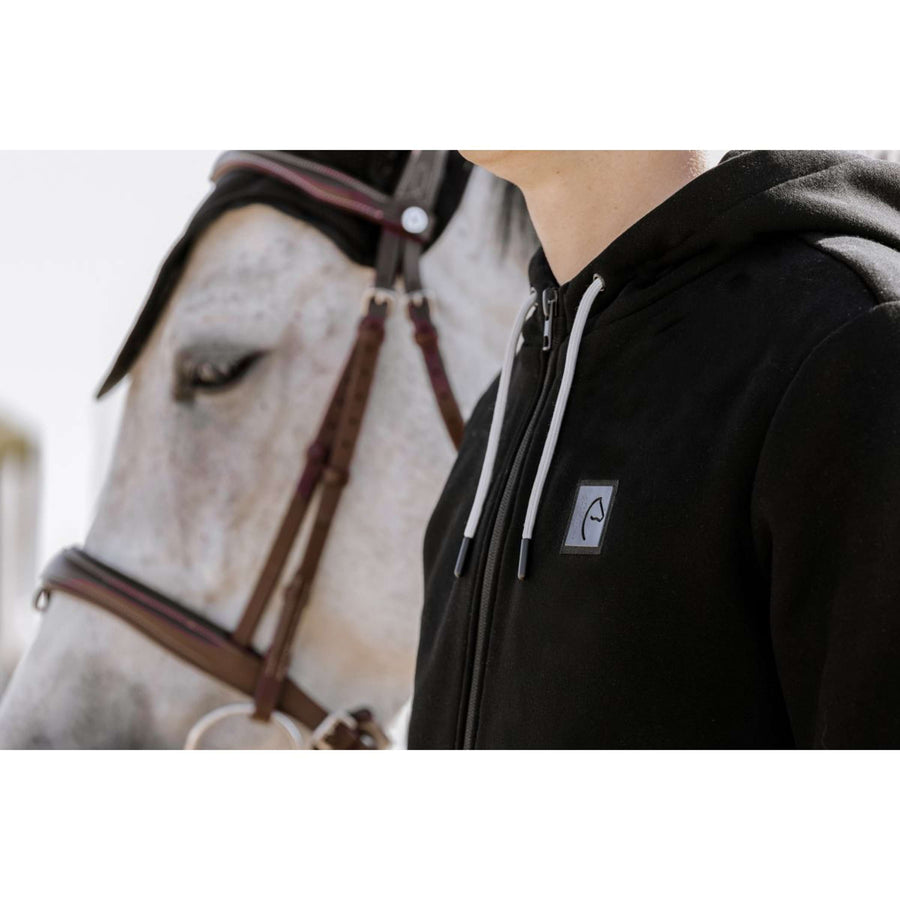 EQUITHÈME Zip-Hoodie Heated Owen Black