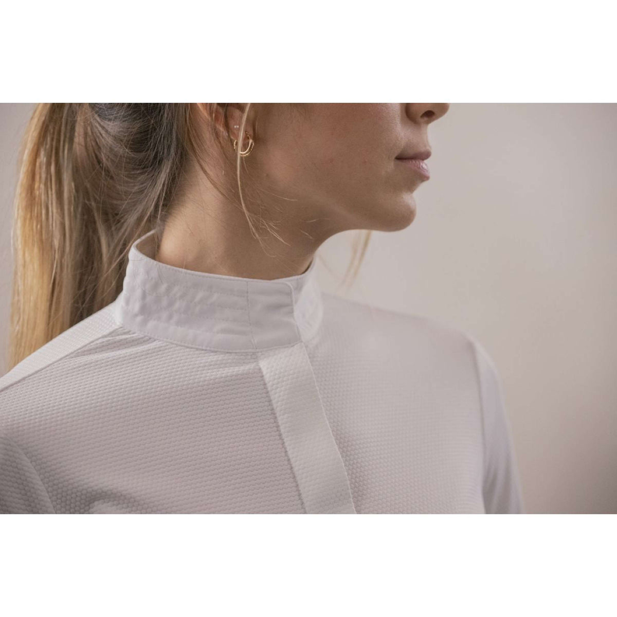 Pénélope Competition Shirt Las Honey Long Sleeves White