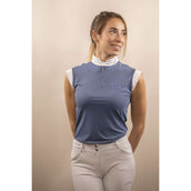 Pénélope Competition Shirt Seville Mesh Sleeveless BlueGrey