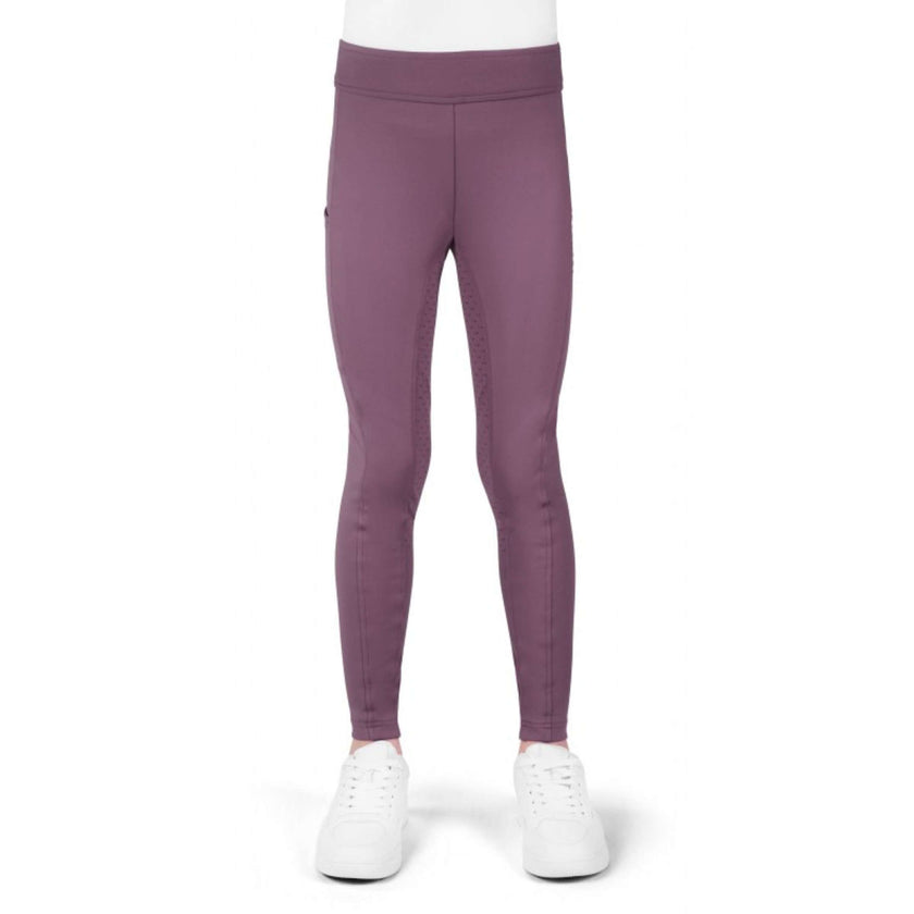 EQUITHÈME Riding Legging Birdy Kids Full Grip Lilac