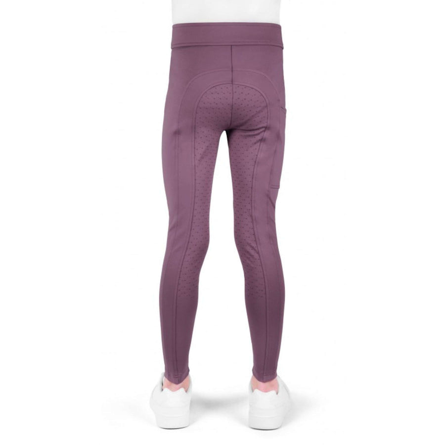 EQUITHÈME Riding Legging Birdy Kids Full Grip Lilac