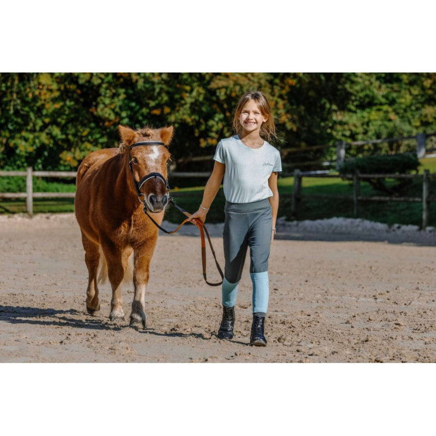 EQUITHÈME Riding Legging Birdy Kids Full Grip Khaki