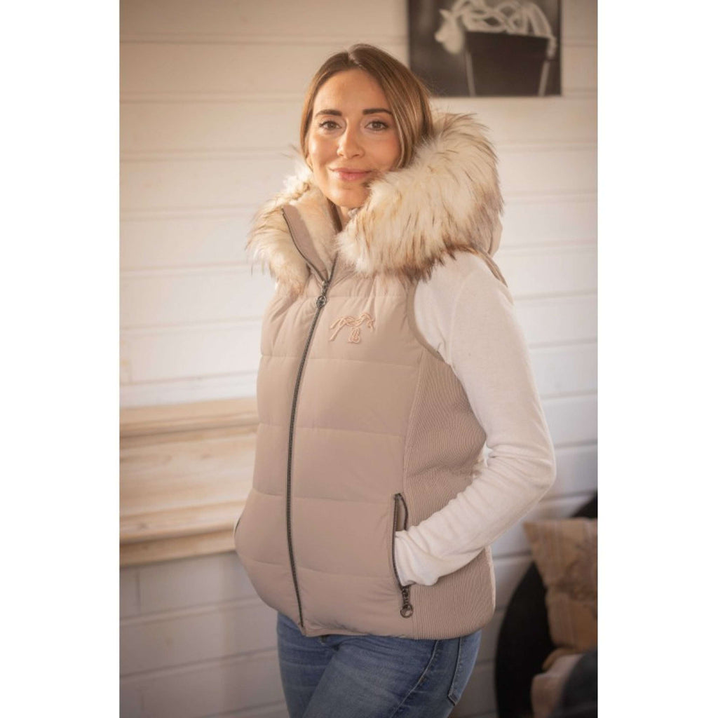 Pénélope Bodywarmer Louxia Taupe