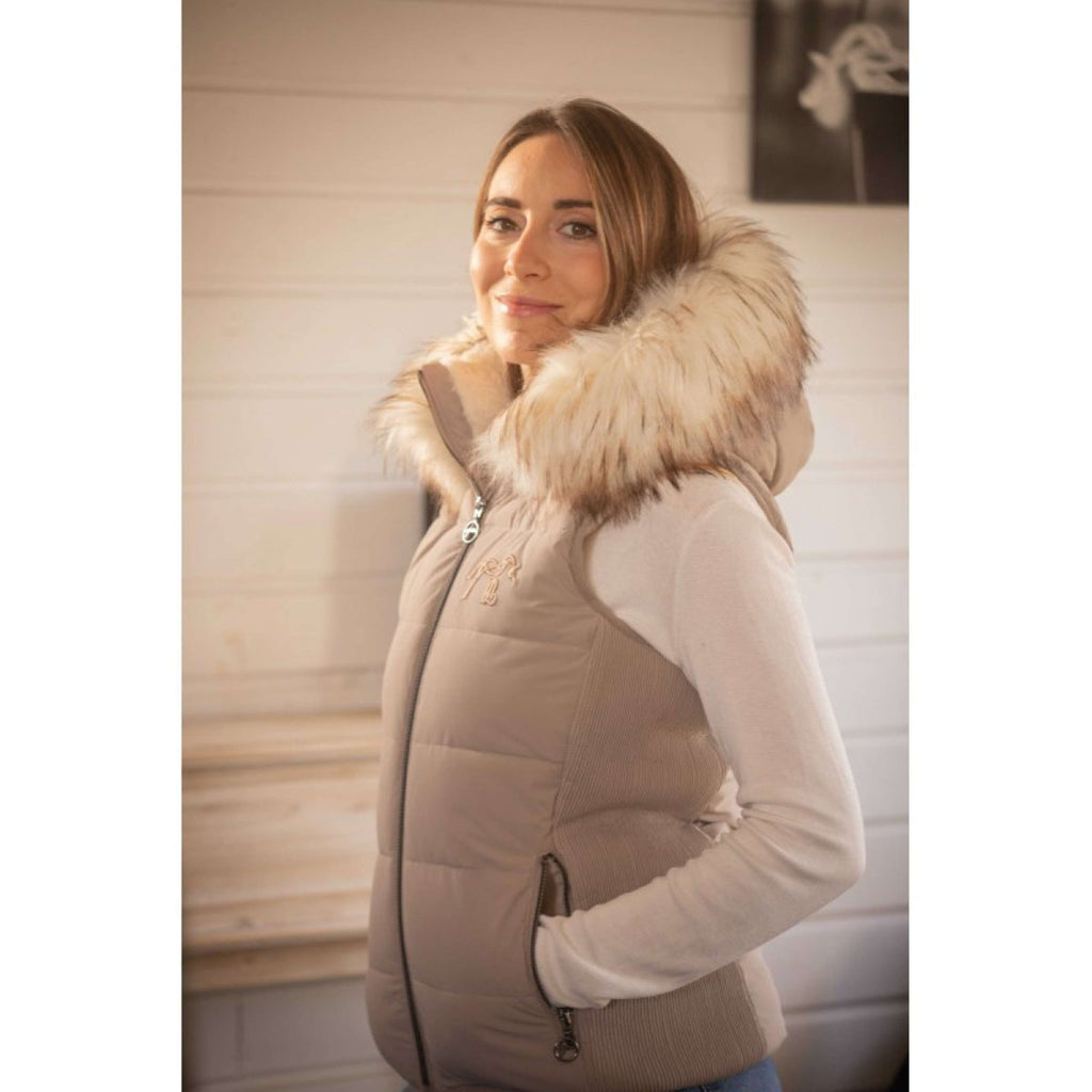 Pénélope Bodywarmer Louxia Taupe