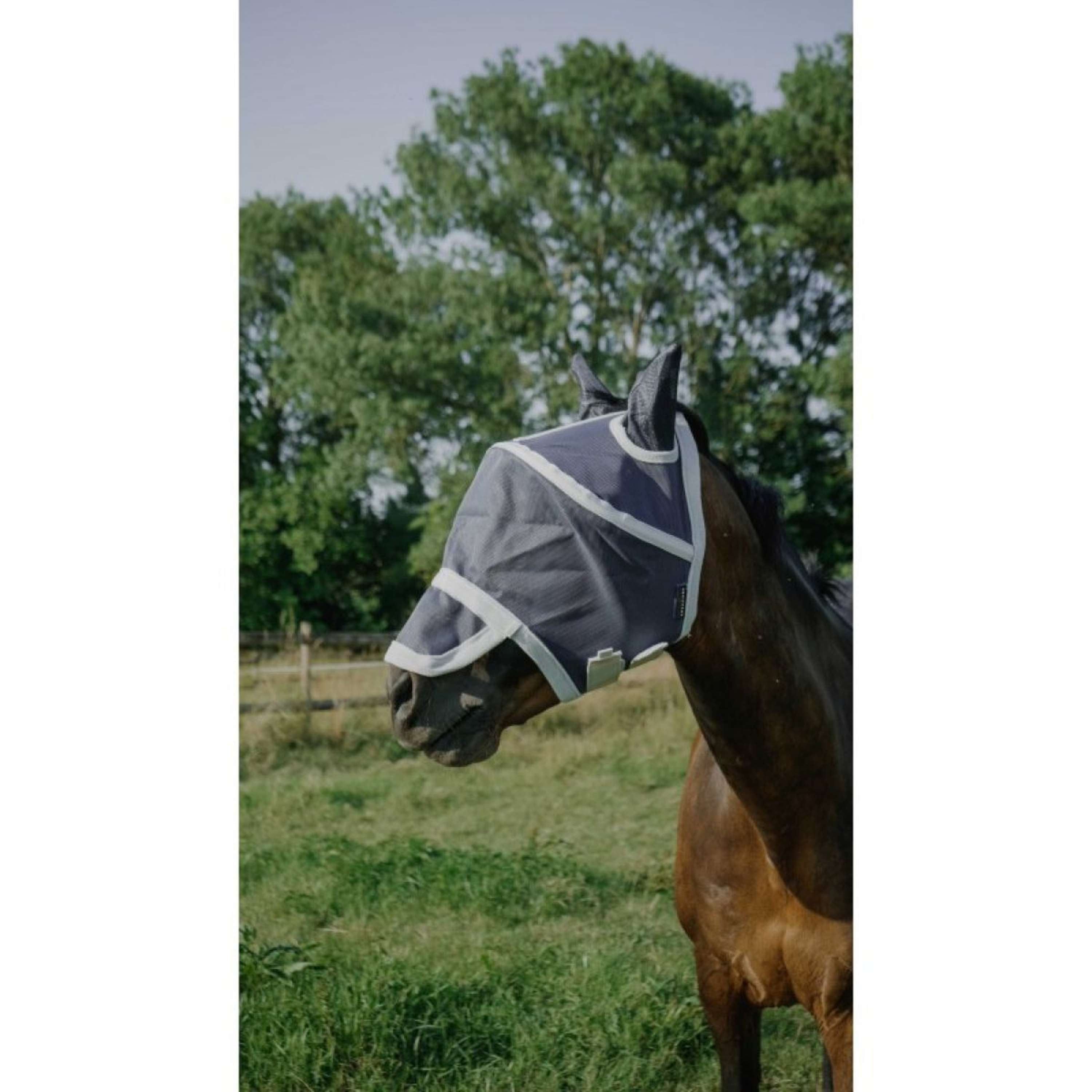 EQUITHÈME Fly Mask Hoop with UV Protection Navy