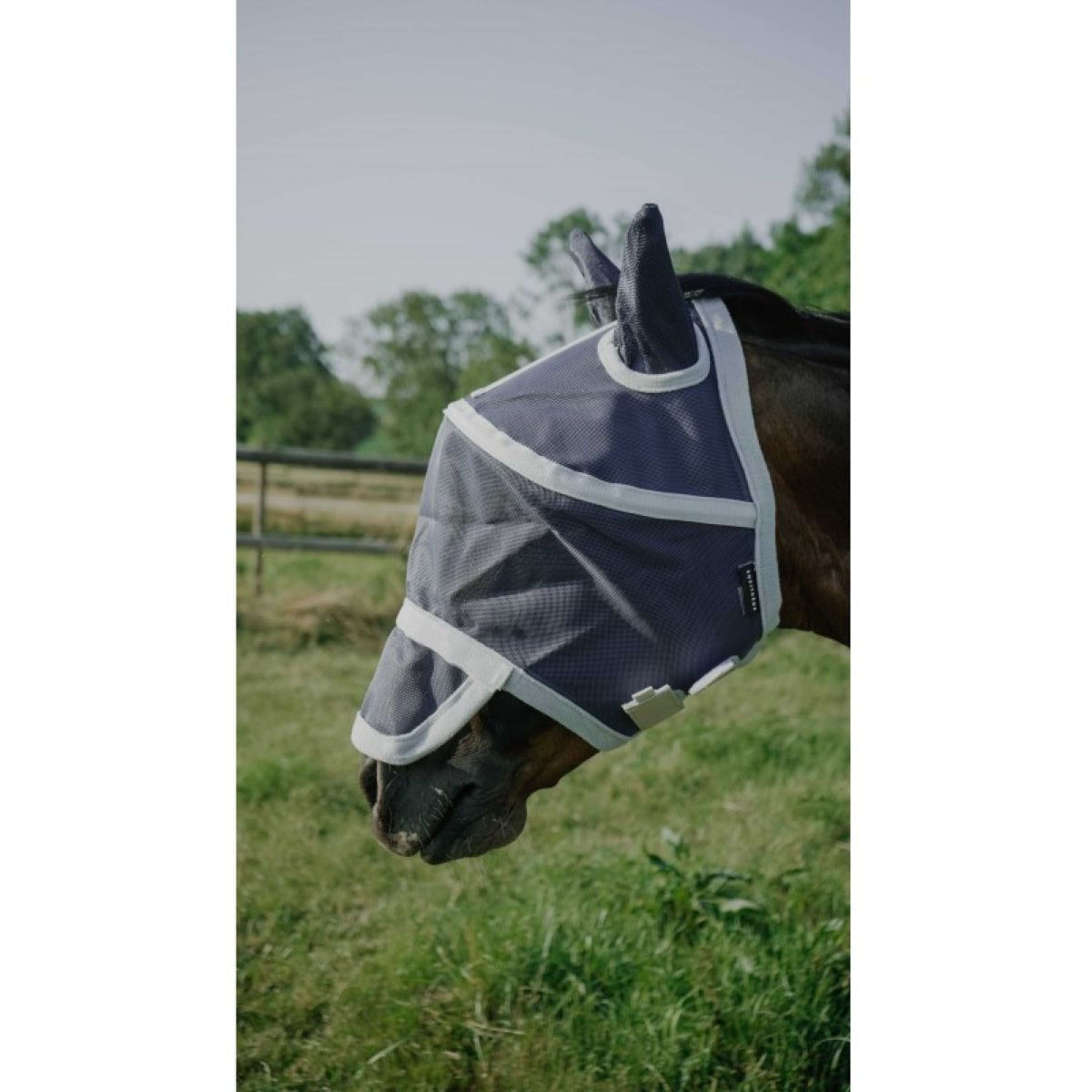 EQUITHÈME Fly Mask Hoop with UV Protection Navy