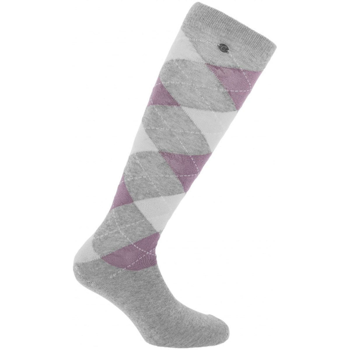 EQUITHÈME Socks Argyle Grey/lilac