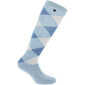EQUITHÈME Socks Argyle Sky Blue/Blue