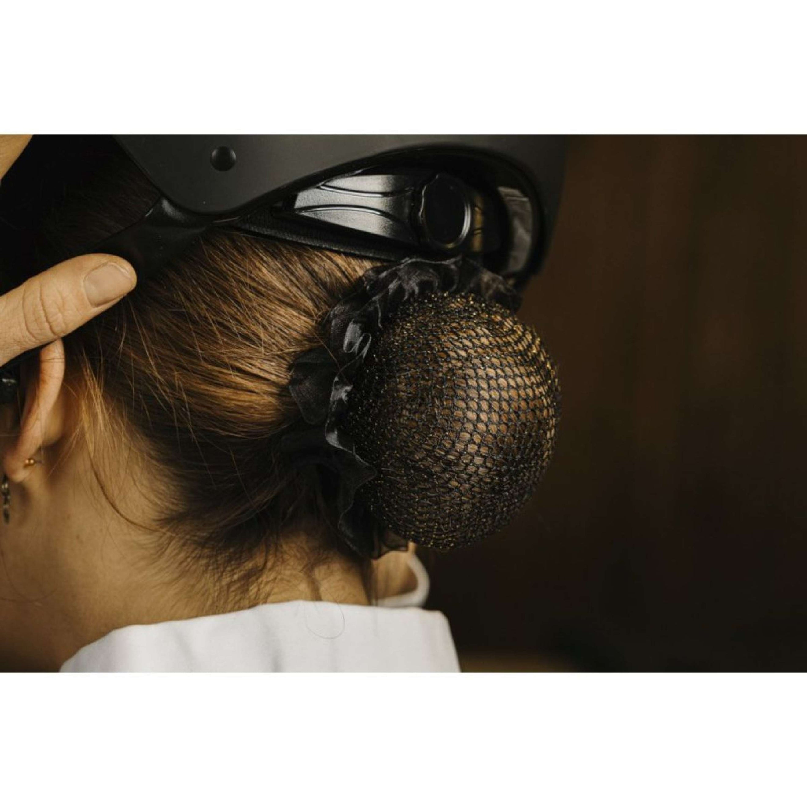 EQUITHÈME Hair Net Shiny 2 Pieces Black