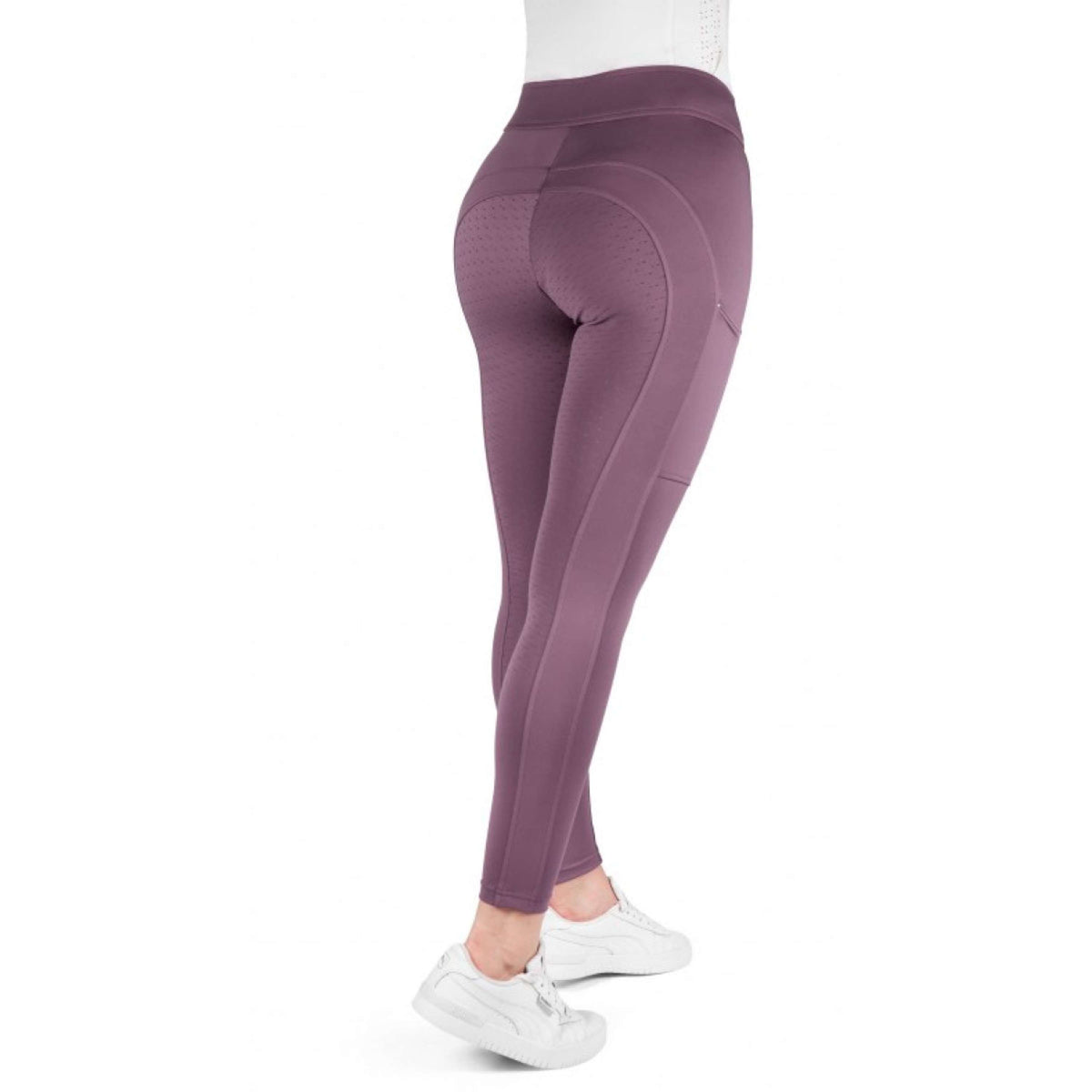 EQUITHÈME Riding Legging Birdy Full Grip Lilac