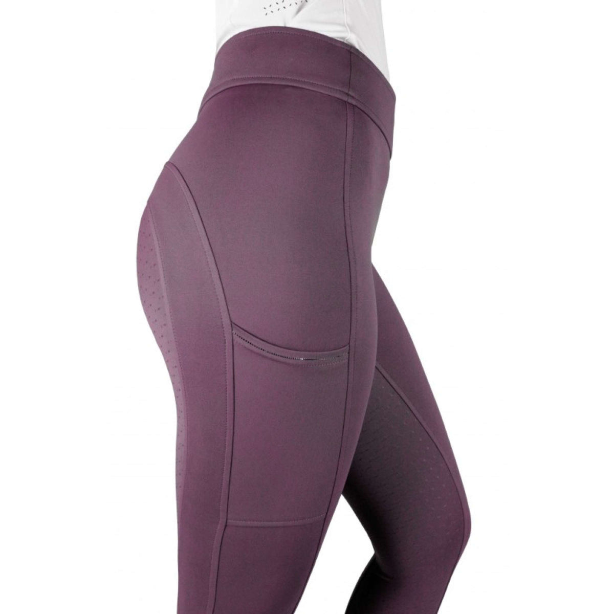 EQUITHÈME Riding Legging Birdy Full Grip Lilac