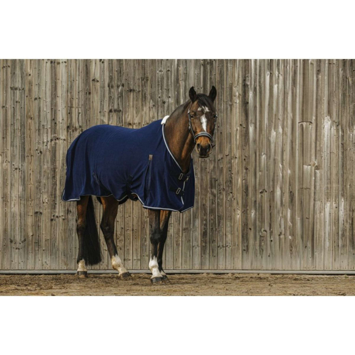 EQUITHÈME Fleece Rug Vague Navy