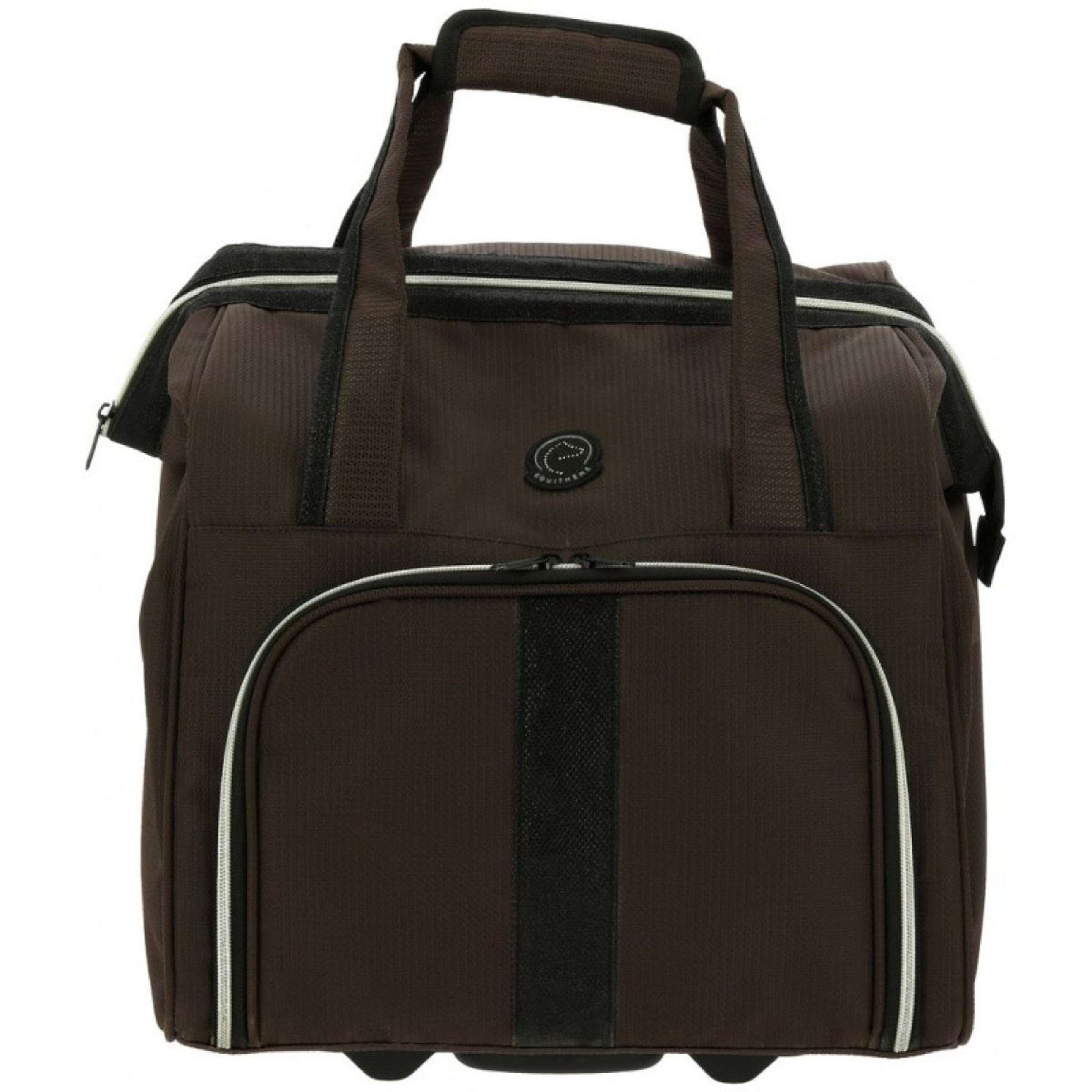 EQUITHÈME Grooming Bag with Wheels Brown