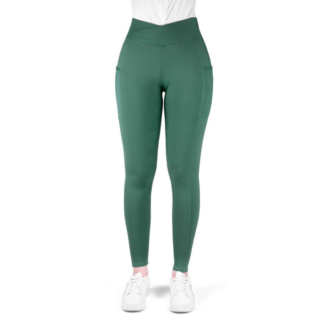 EQUITHÈME Riding Legging Flora Full Grip Duck blue