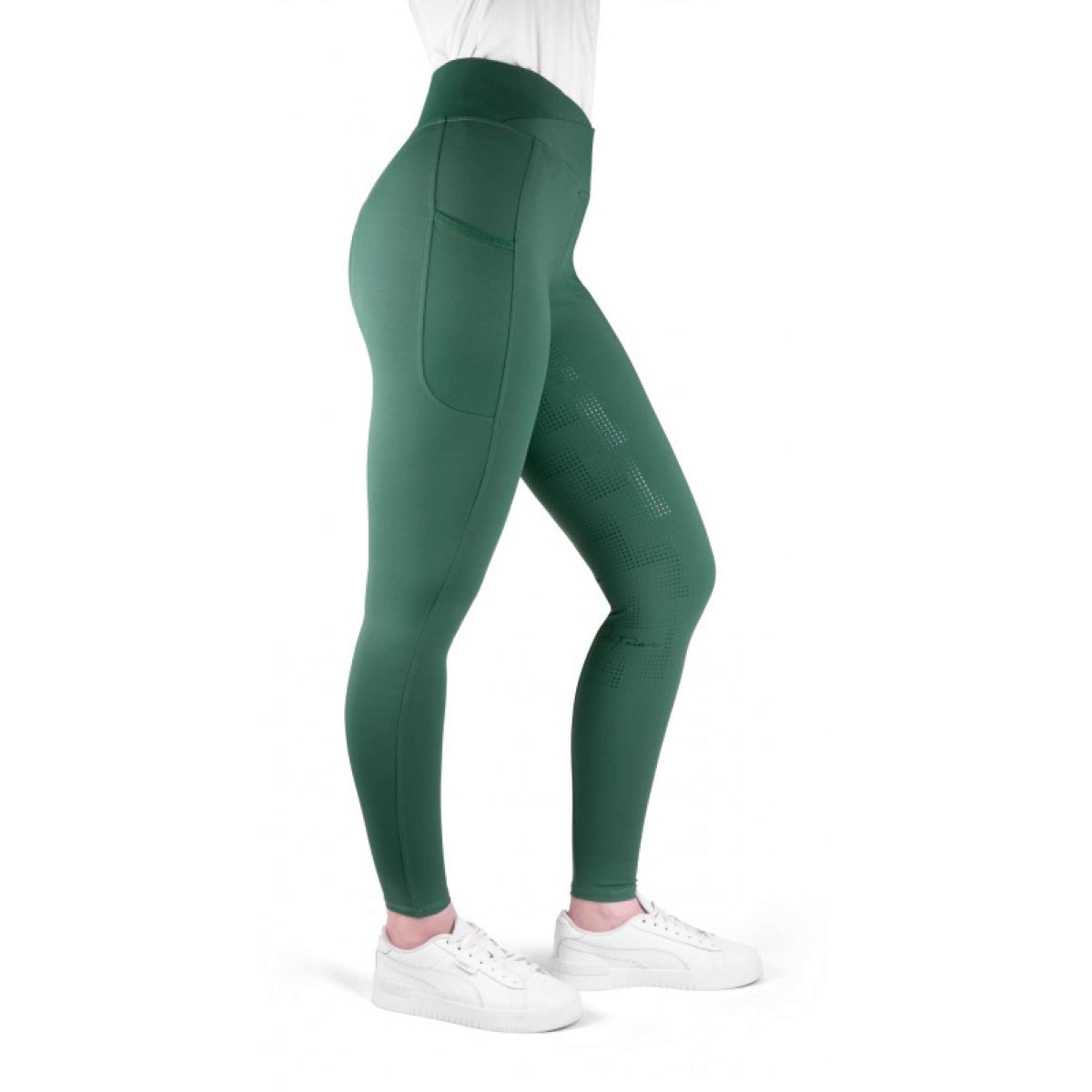 EQUITHÈME Riding Legging Flora Full Grip Duck blue