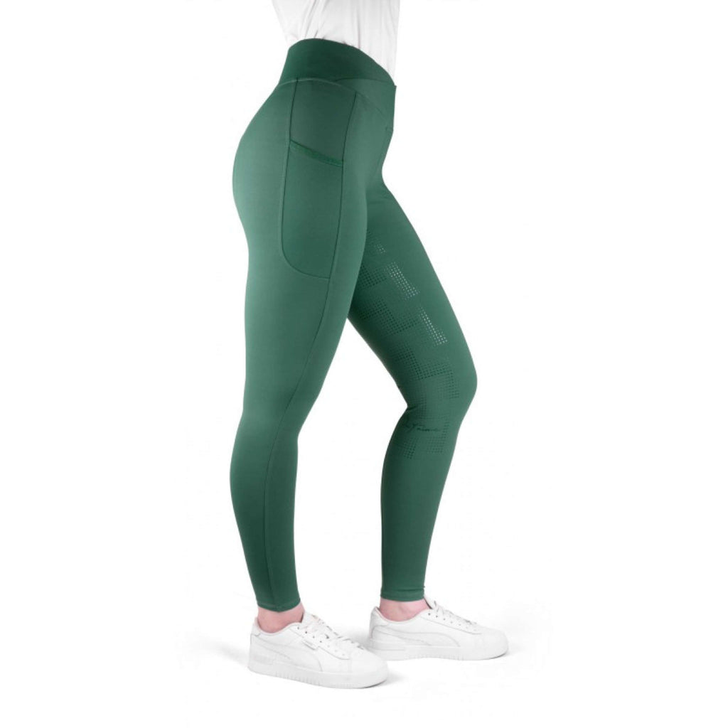 EQUITHÈME Riding Legging Flora Full Grip Duck blue