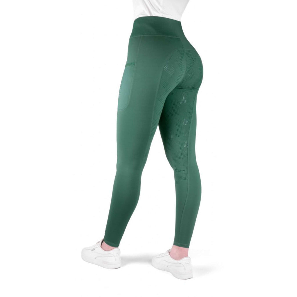 EQUITHÈME Riding Legging Flora Full Grip Duck blue