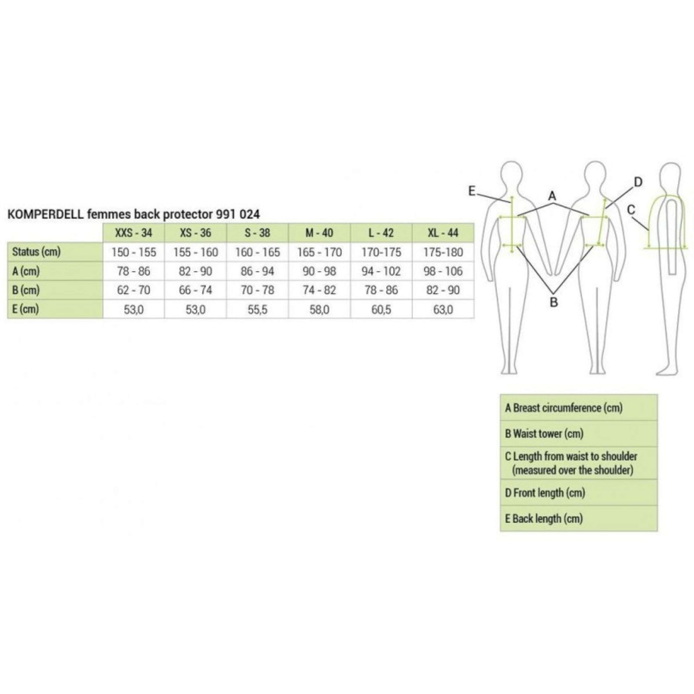 Komperdell Back Protector Flexfit Slim Black/Blue Komperdell Back Protector Flexfit Slim Black/Blue