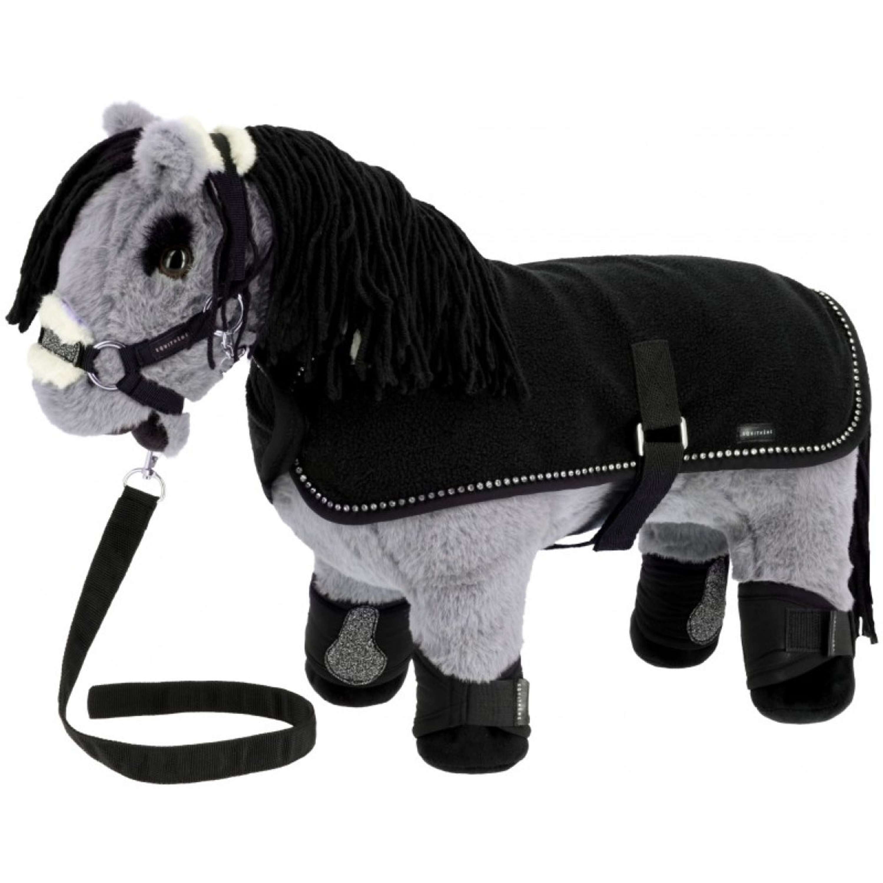 EQUITHÈME Show Rug Set Mini Pony Academy Black Glitter