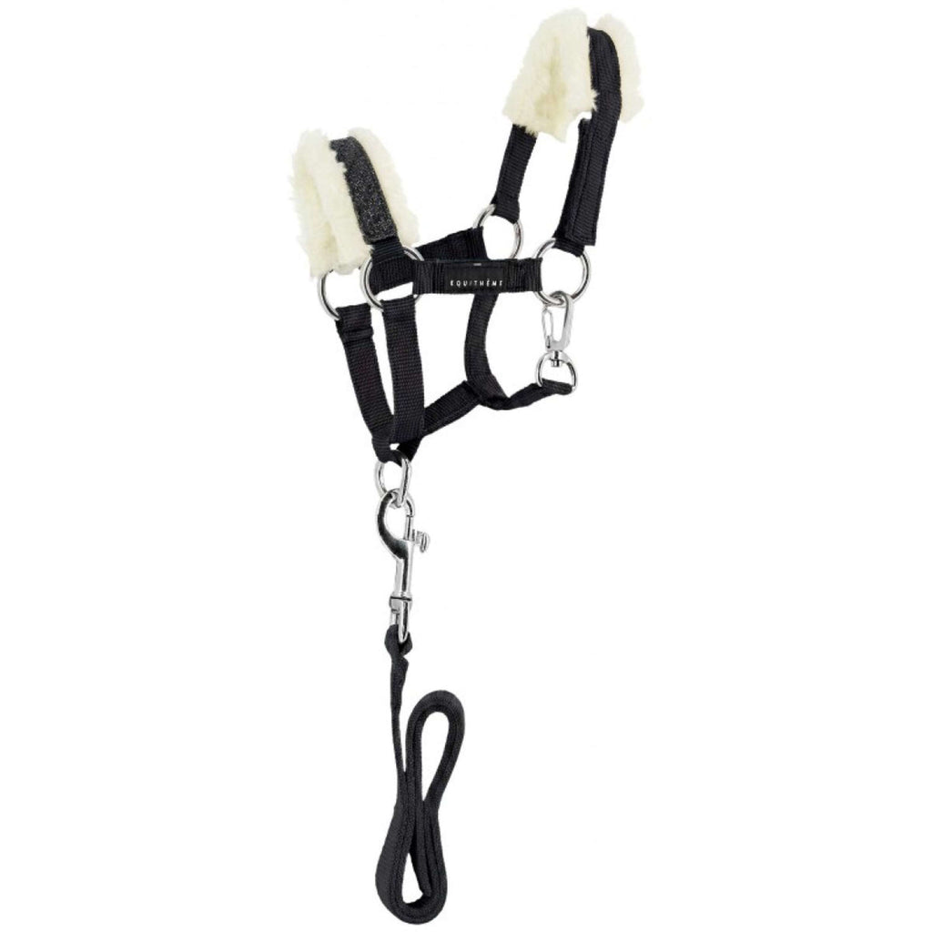 EQUITHÈME Halter Set Pony Academy Black Glitter