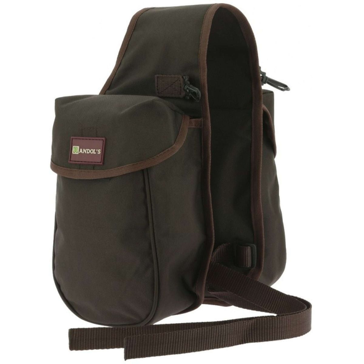 Randol's Double Saddle Bag Front Brown