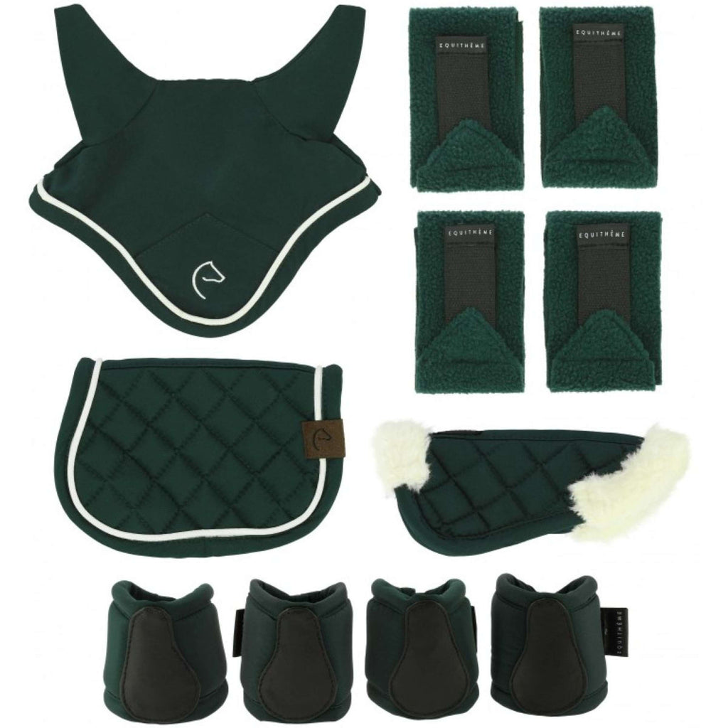 EQUITHÈME Pony Academy Accessory set Mini Dark green