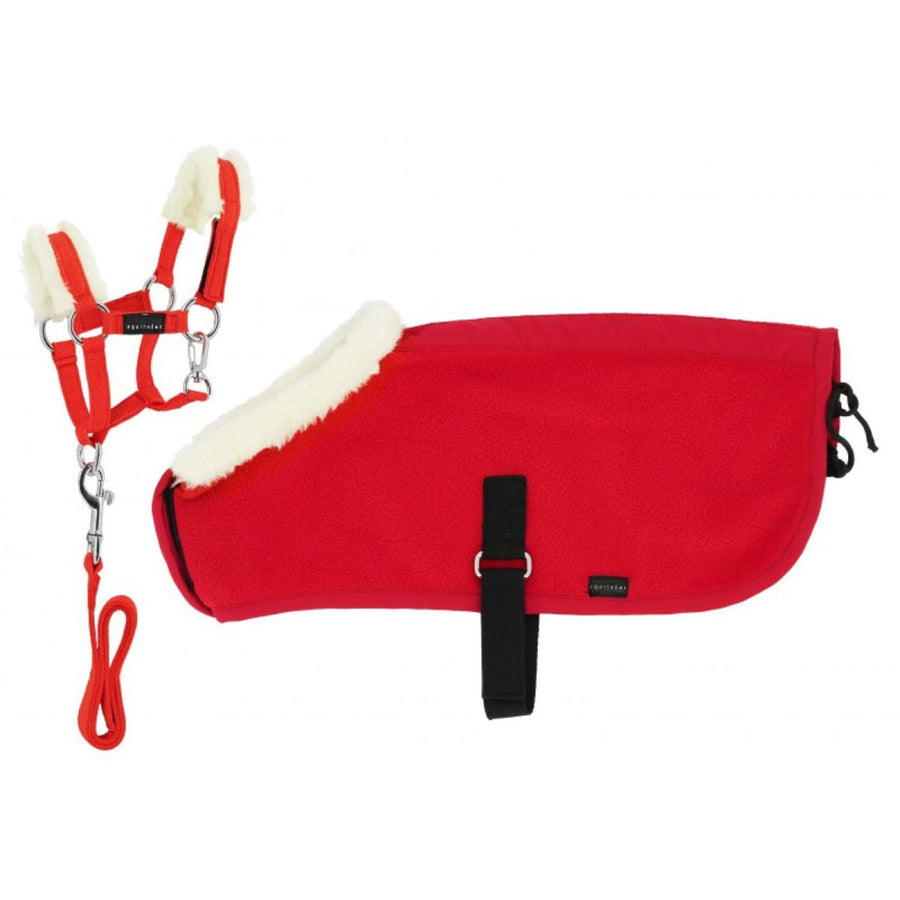 EQUITHÈME Pony Academy Show Rug Set Mini Red